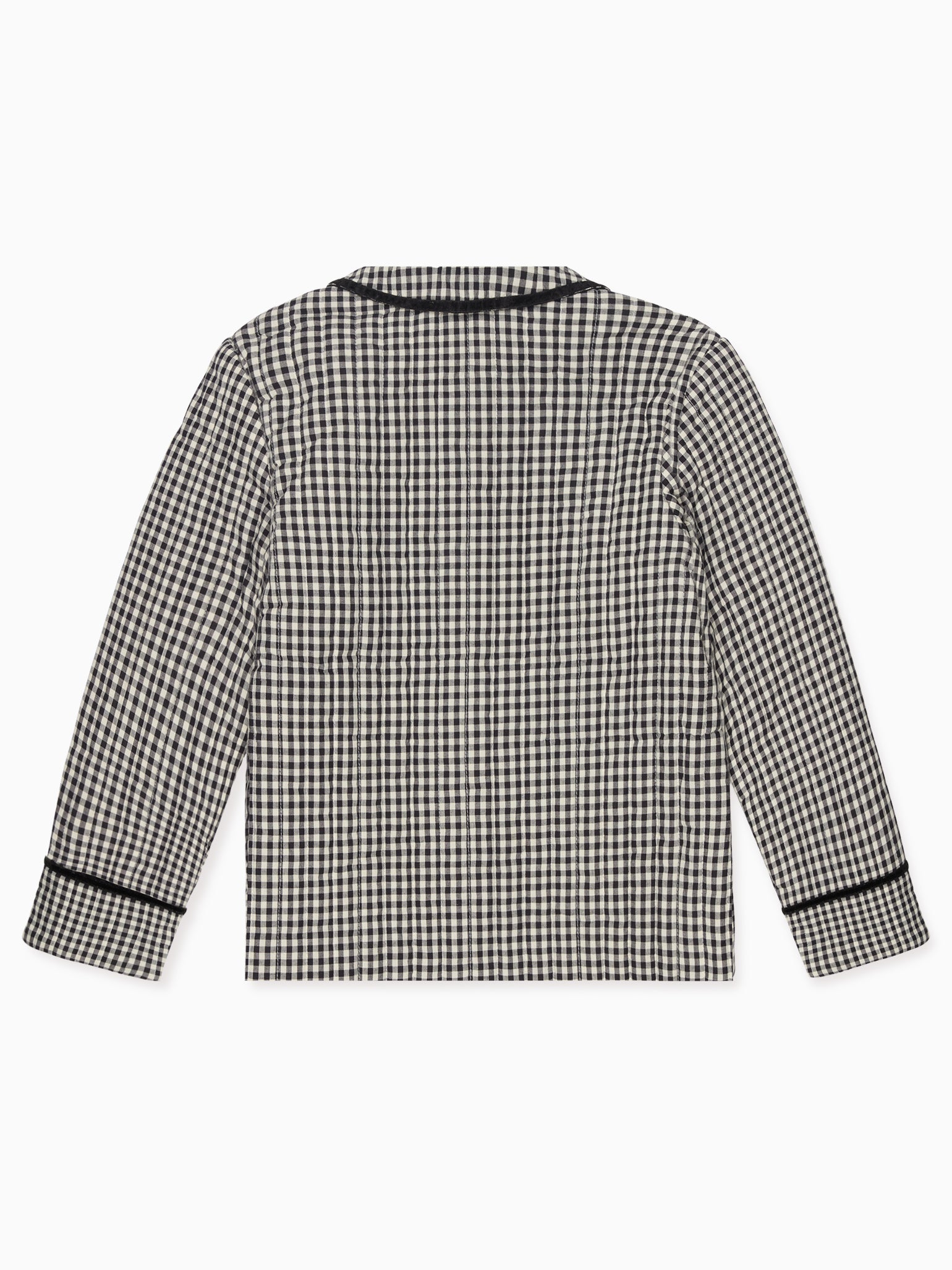 Black Gingham Gabriella Girl Jacket