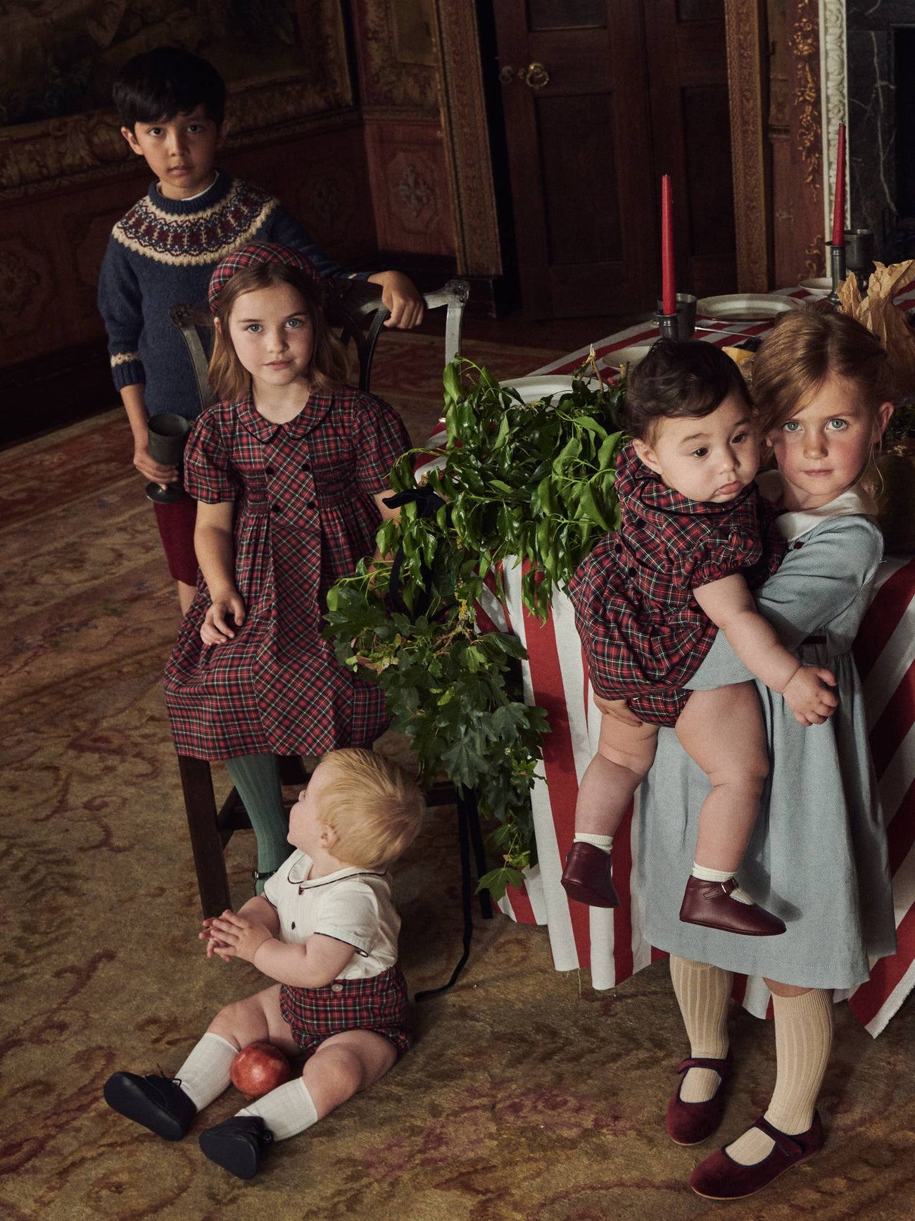 Red Tartan Pablo Baby Boy Set