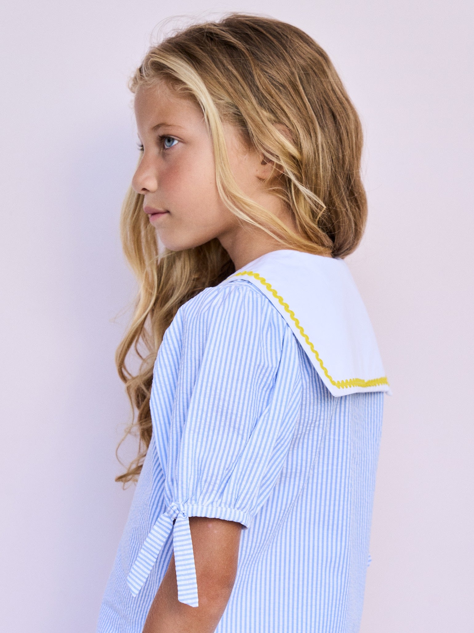 Blue Stripe Georgina Girl Shirt