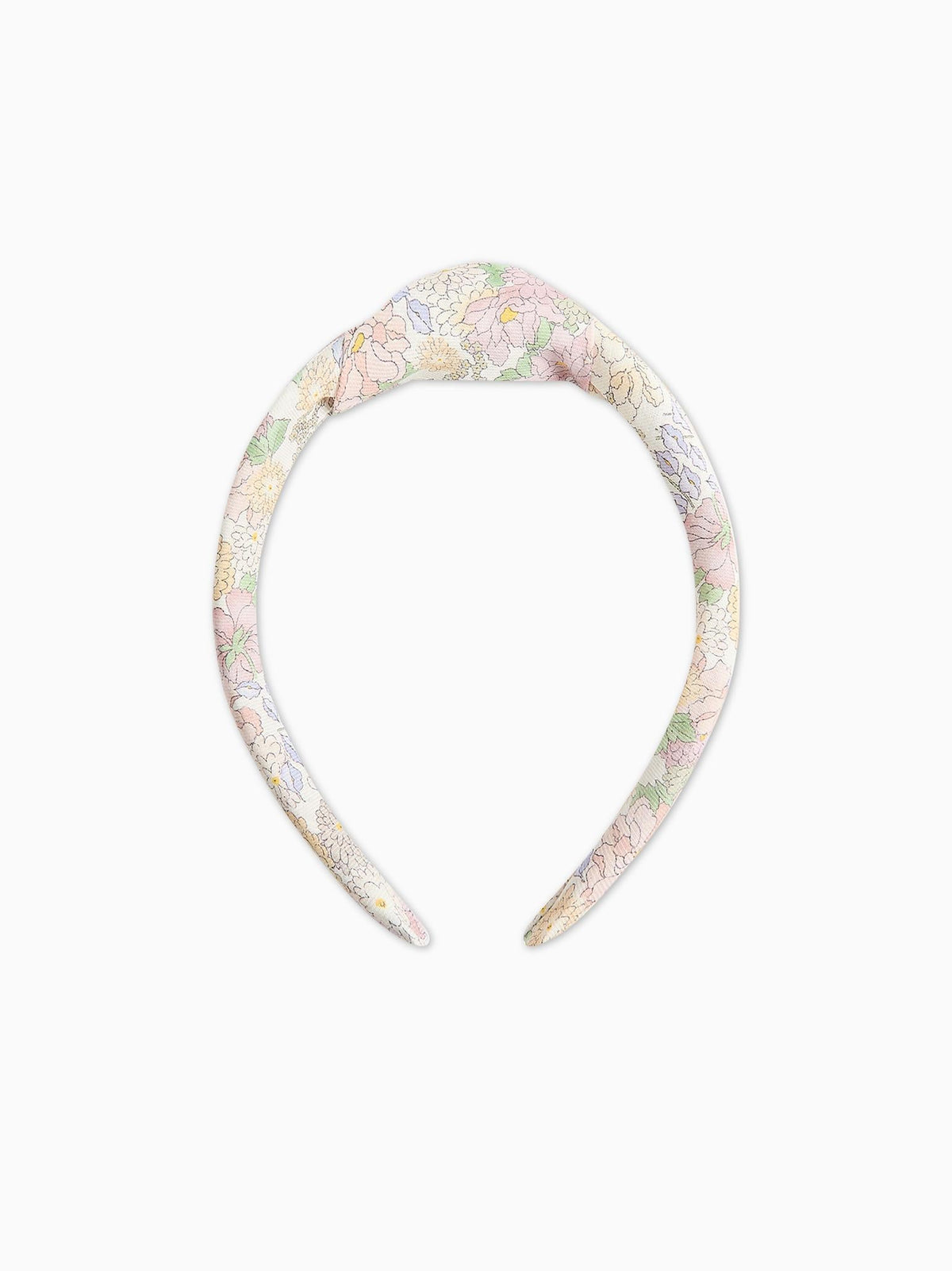 Pink Floral Girl Top Knot Headband