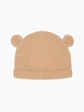 Camel Melange Gloria Cashmere Baby Hat