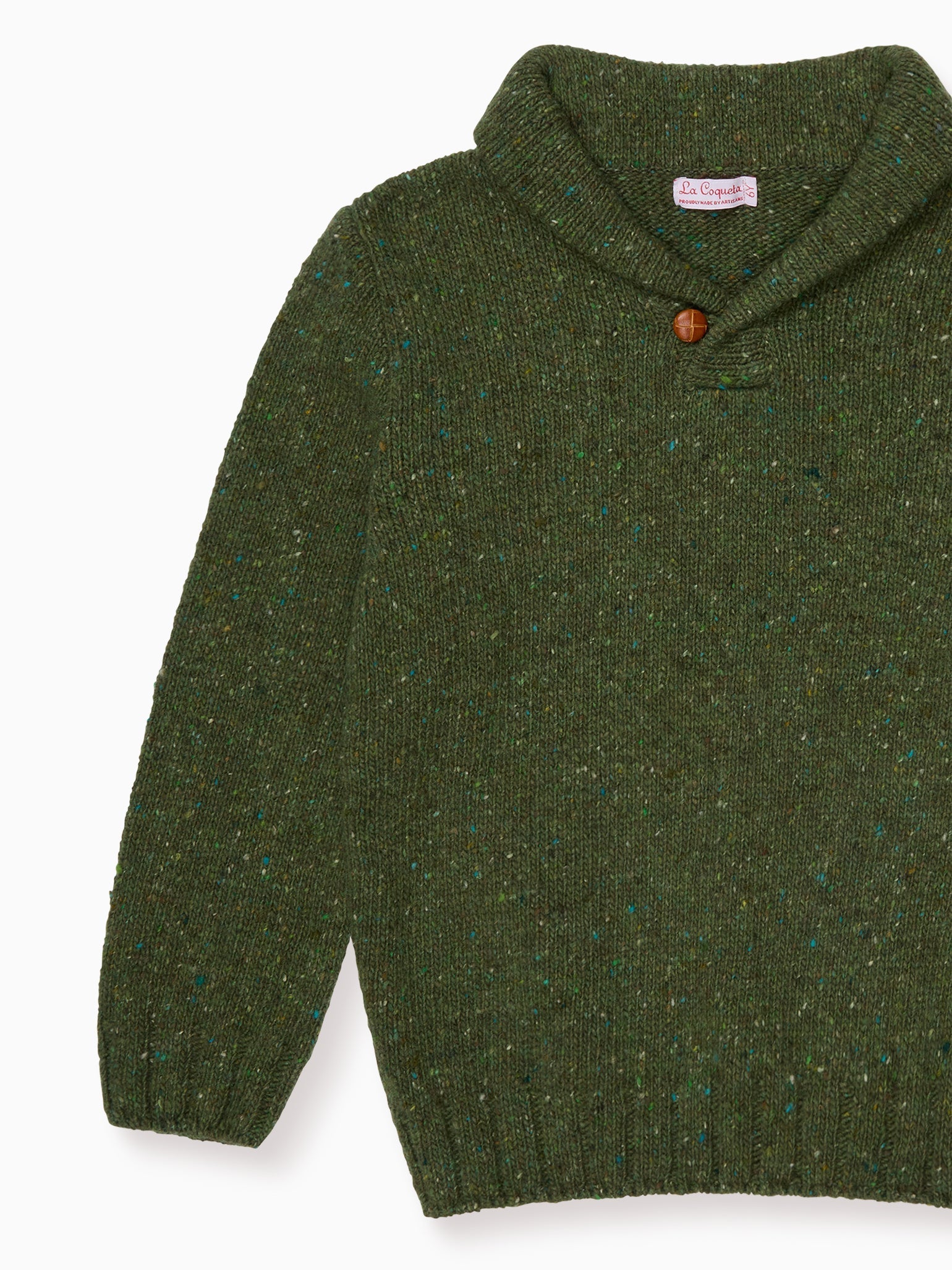 Olive Green Goyo Merino Boy Jumper