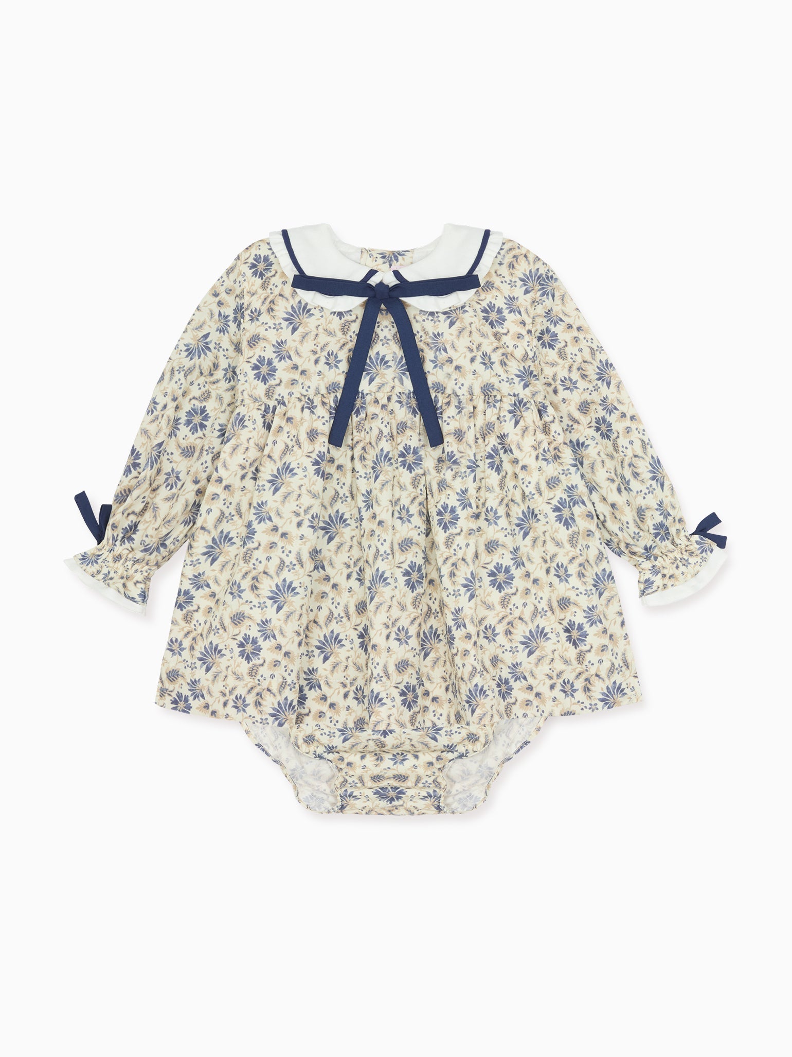 Blue Floral Granada Baby Girl Set