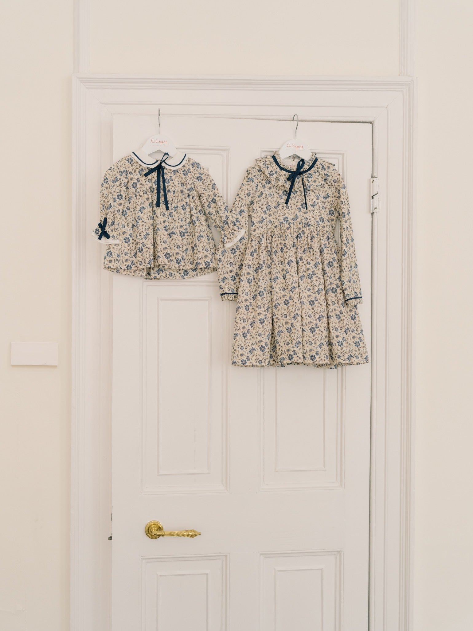 Blue Floral Flora Girl Dress