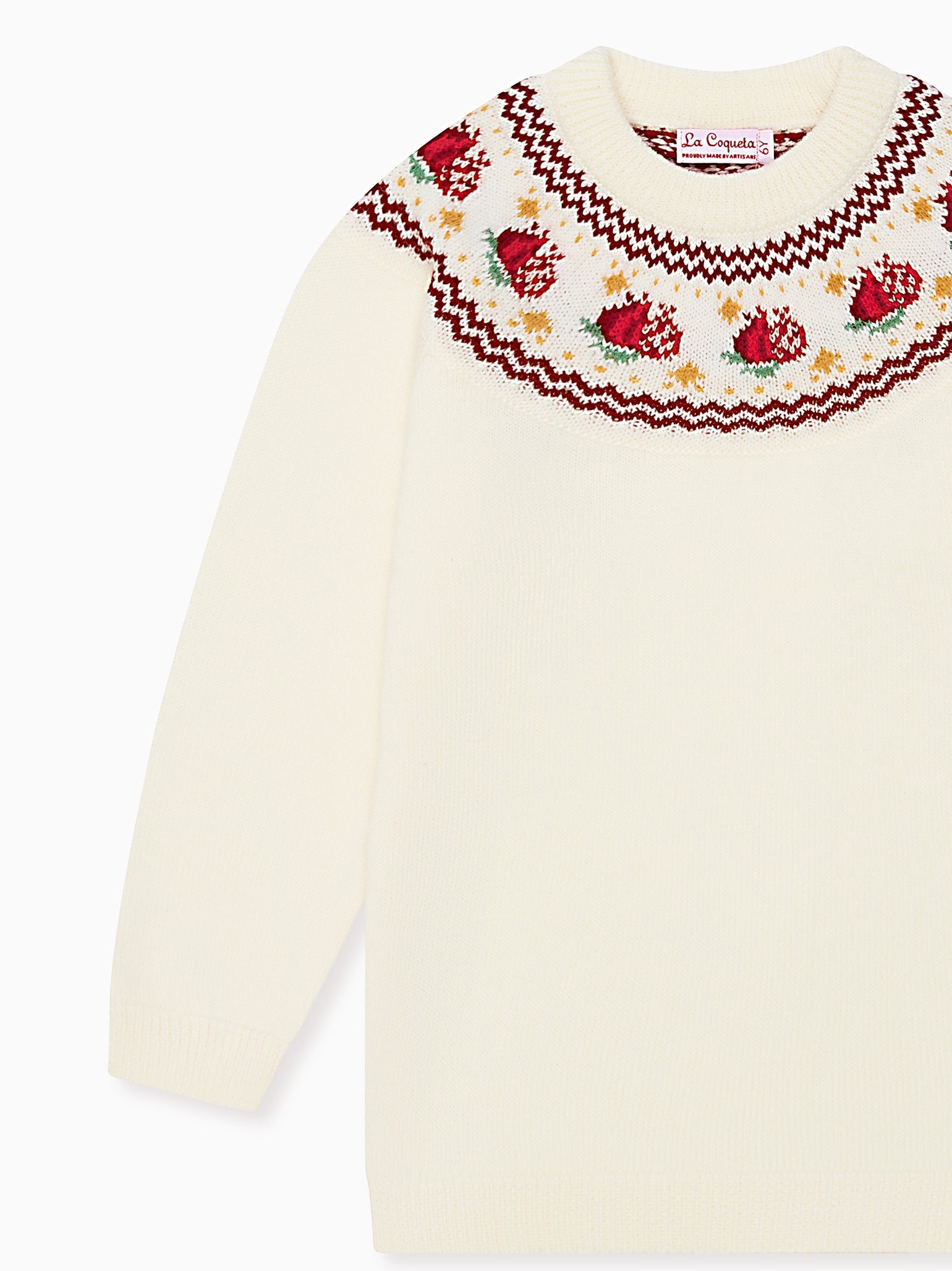 Ivory Grenada Merino Fair Isle Girl Jumper