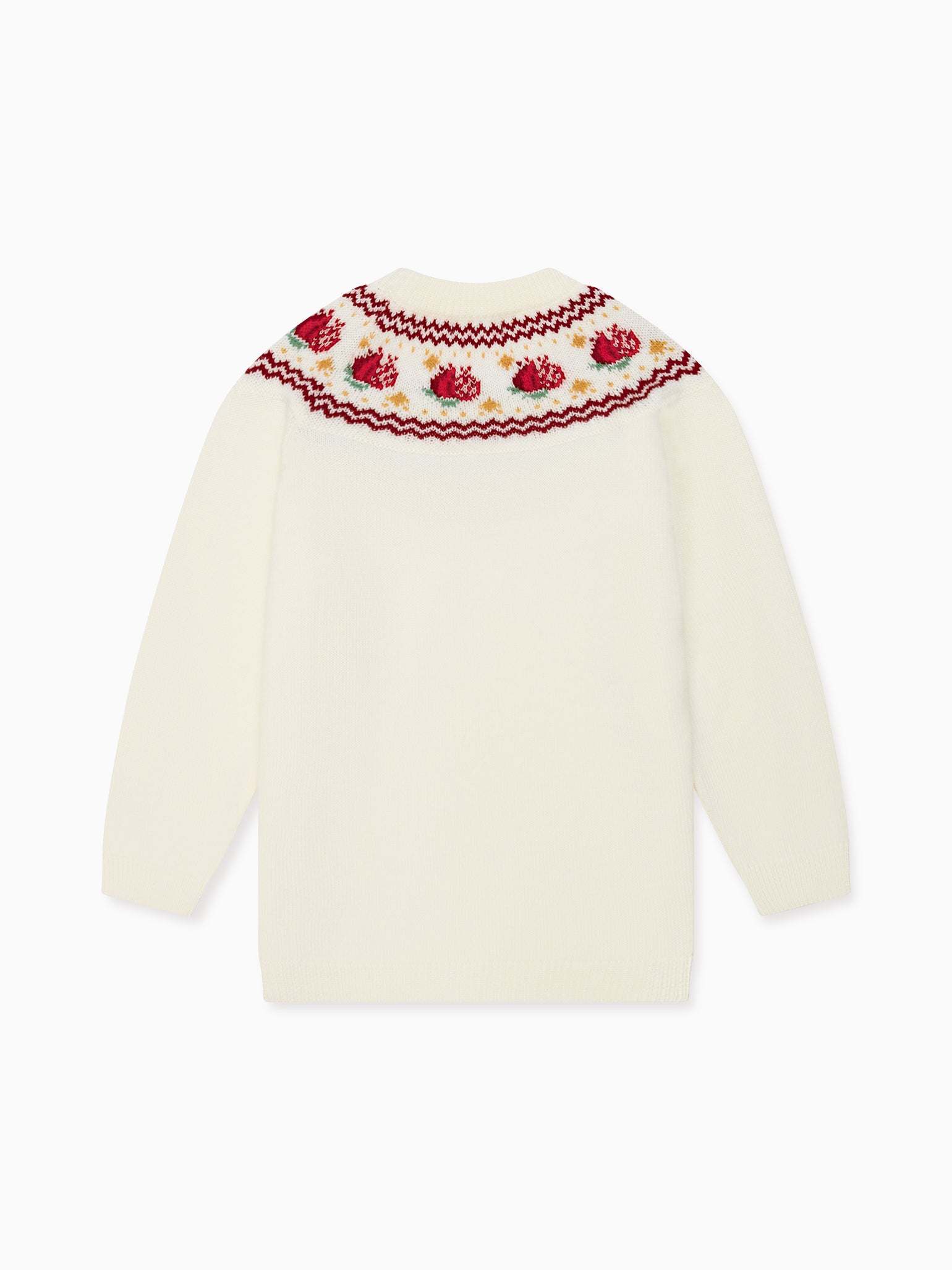 Ivory Grenada Merino Fair Isle Girl Jumper