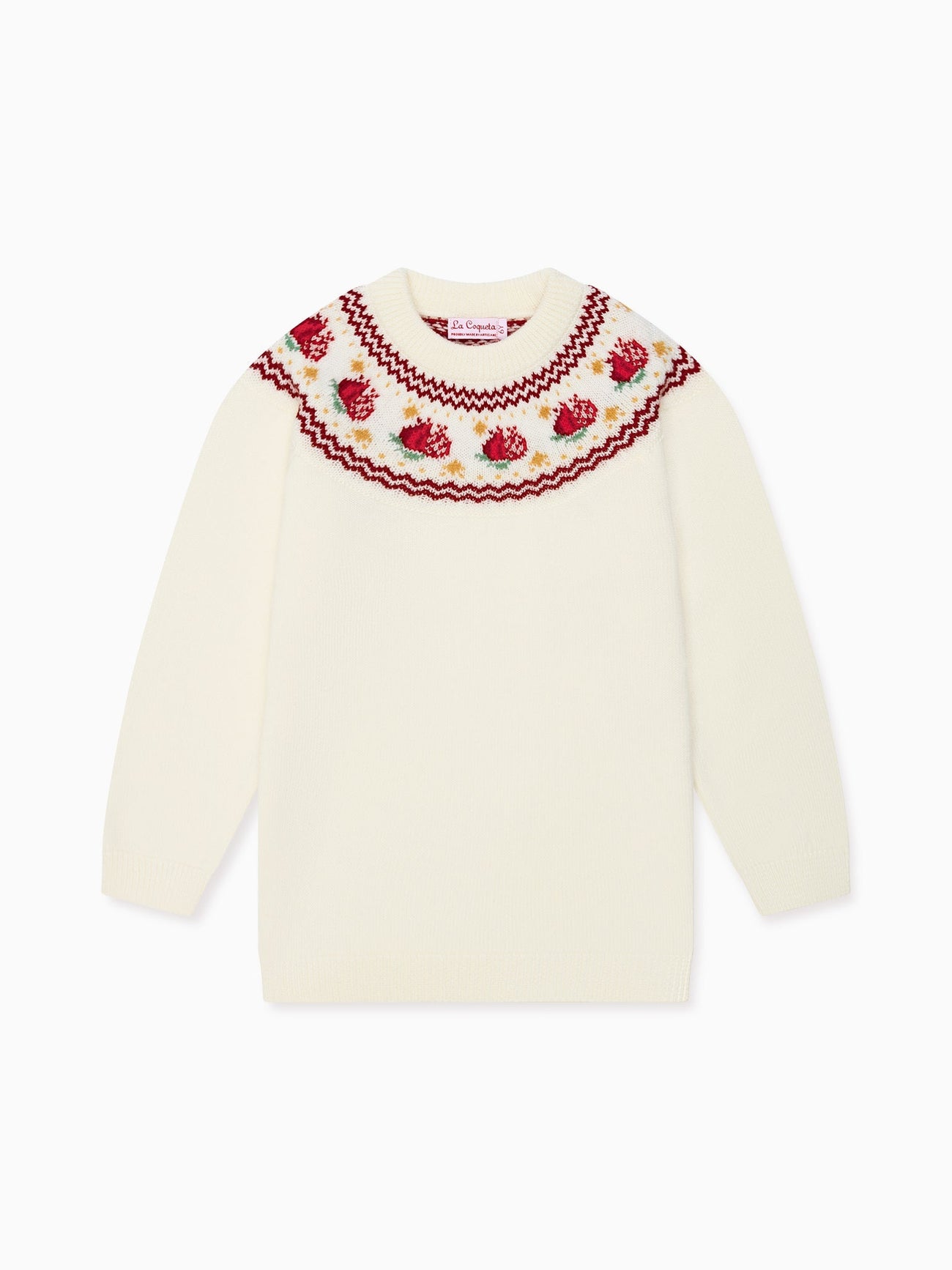 Ivory Grenada Merino Fair Isle Girl Jumper