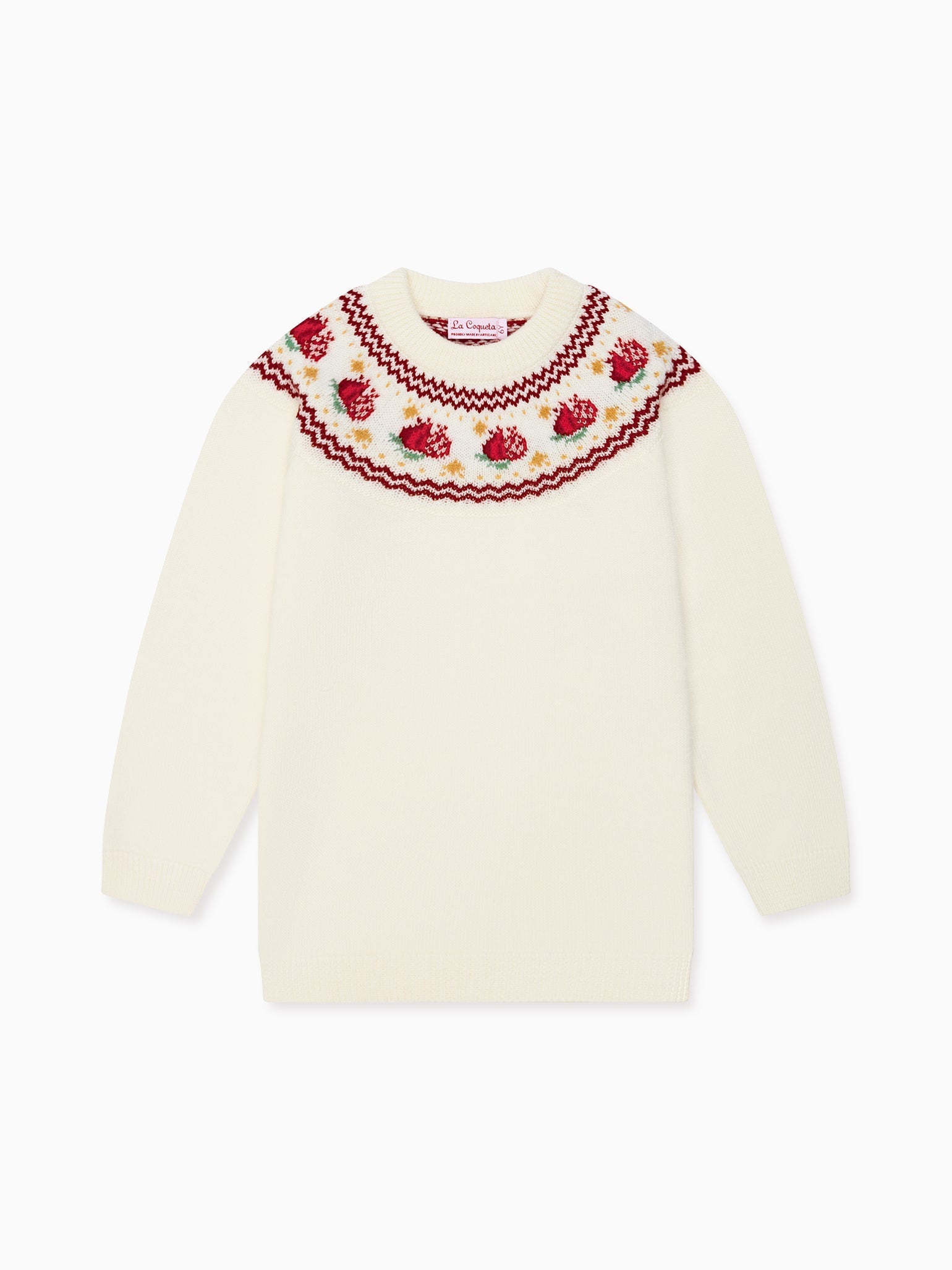 Ivory Grenada Merino Fair Isle Girl Jumper