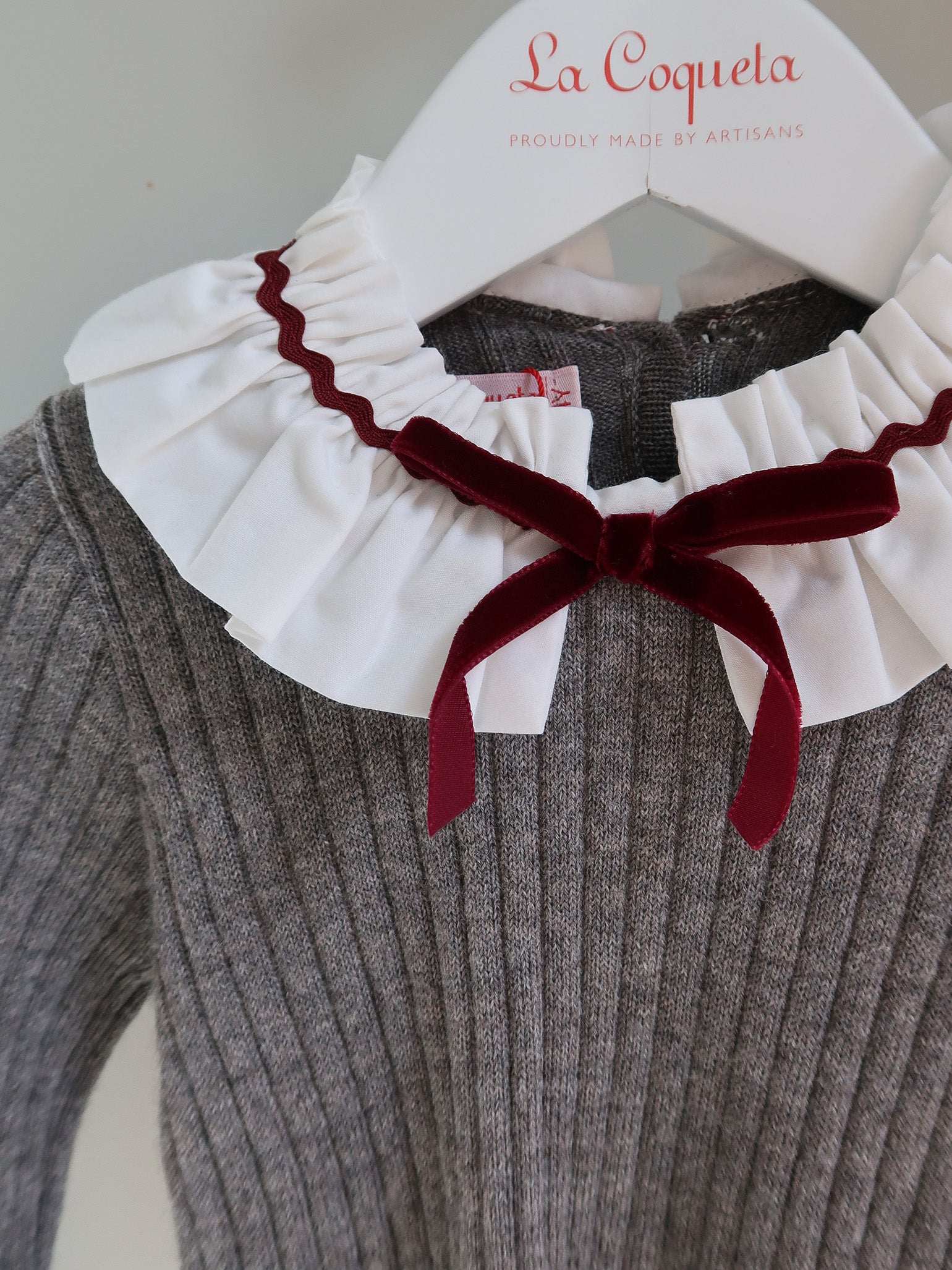 Grey Melange Tavi Merino Girl Jumper