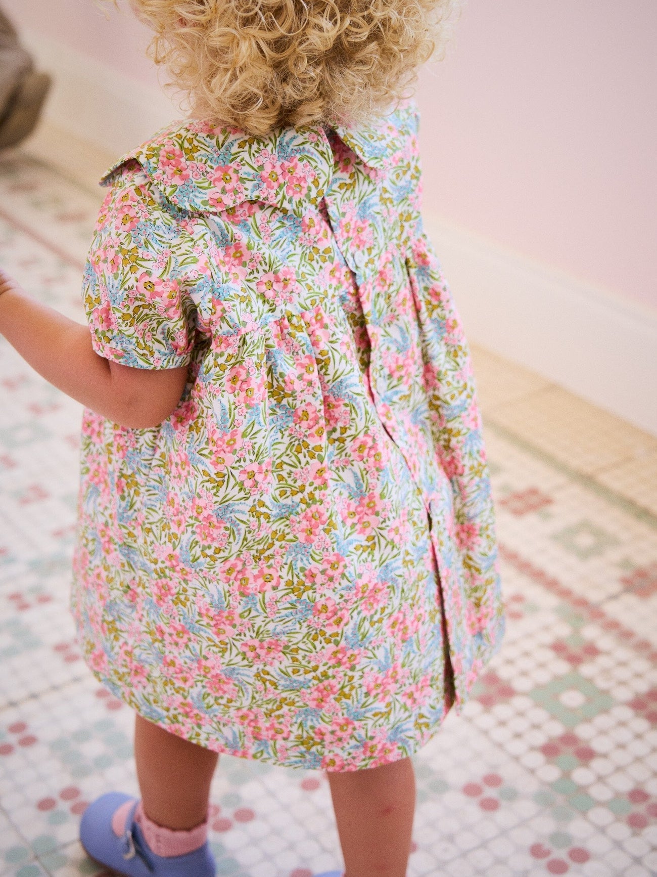 Pink Floral Hestia Baby Girl Made With Liberty Fabric Set