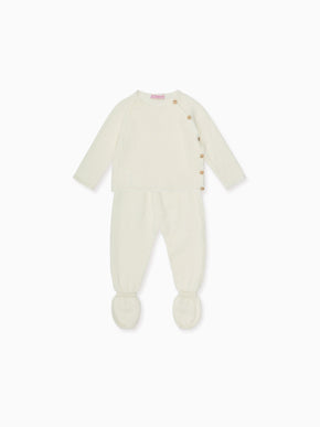 Ivory Irie Merino Baby Knitted Set