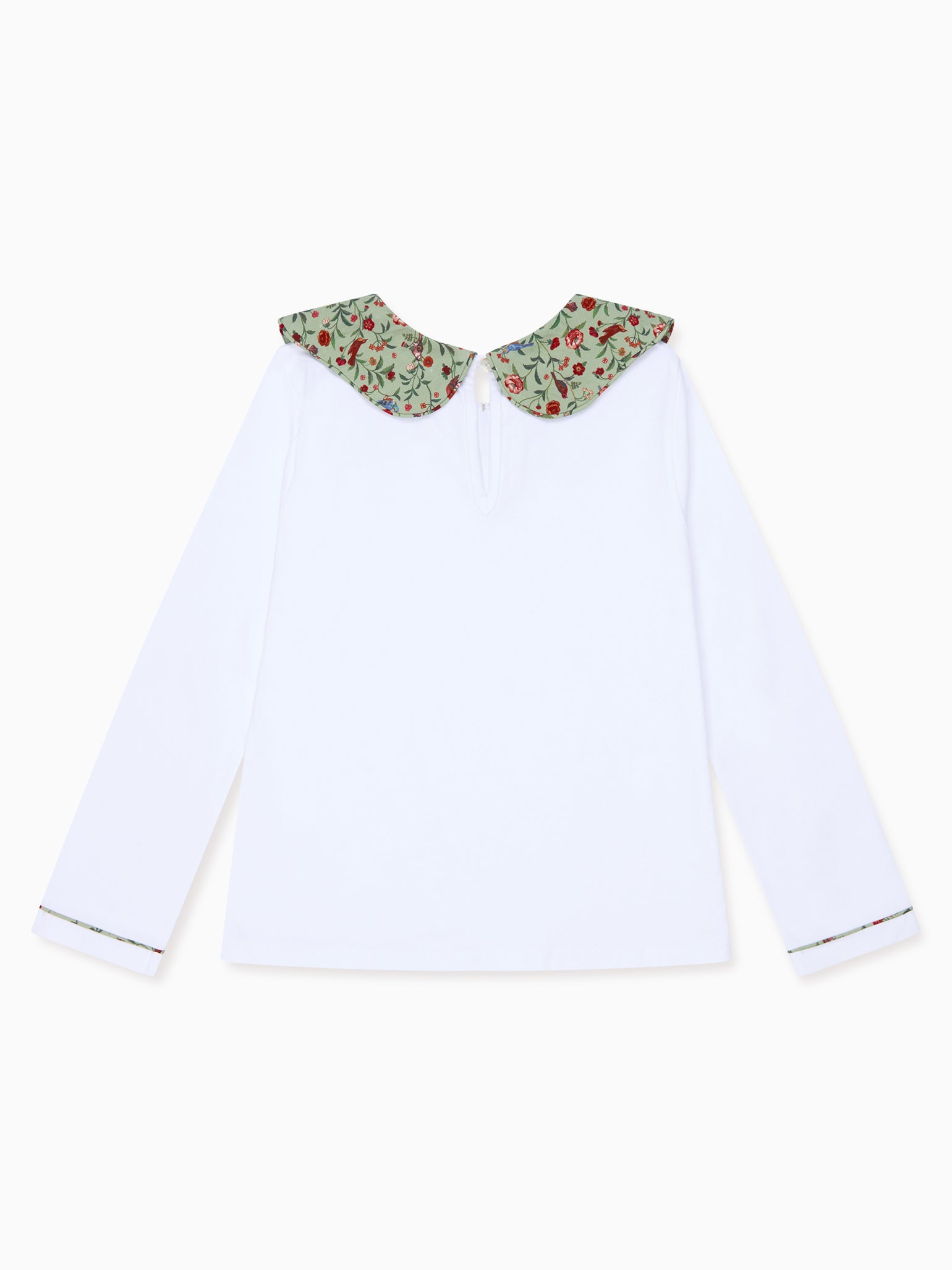 Sage Bird Floral Iziar Long Sleeve Girl Top