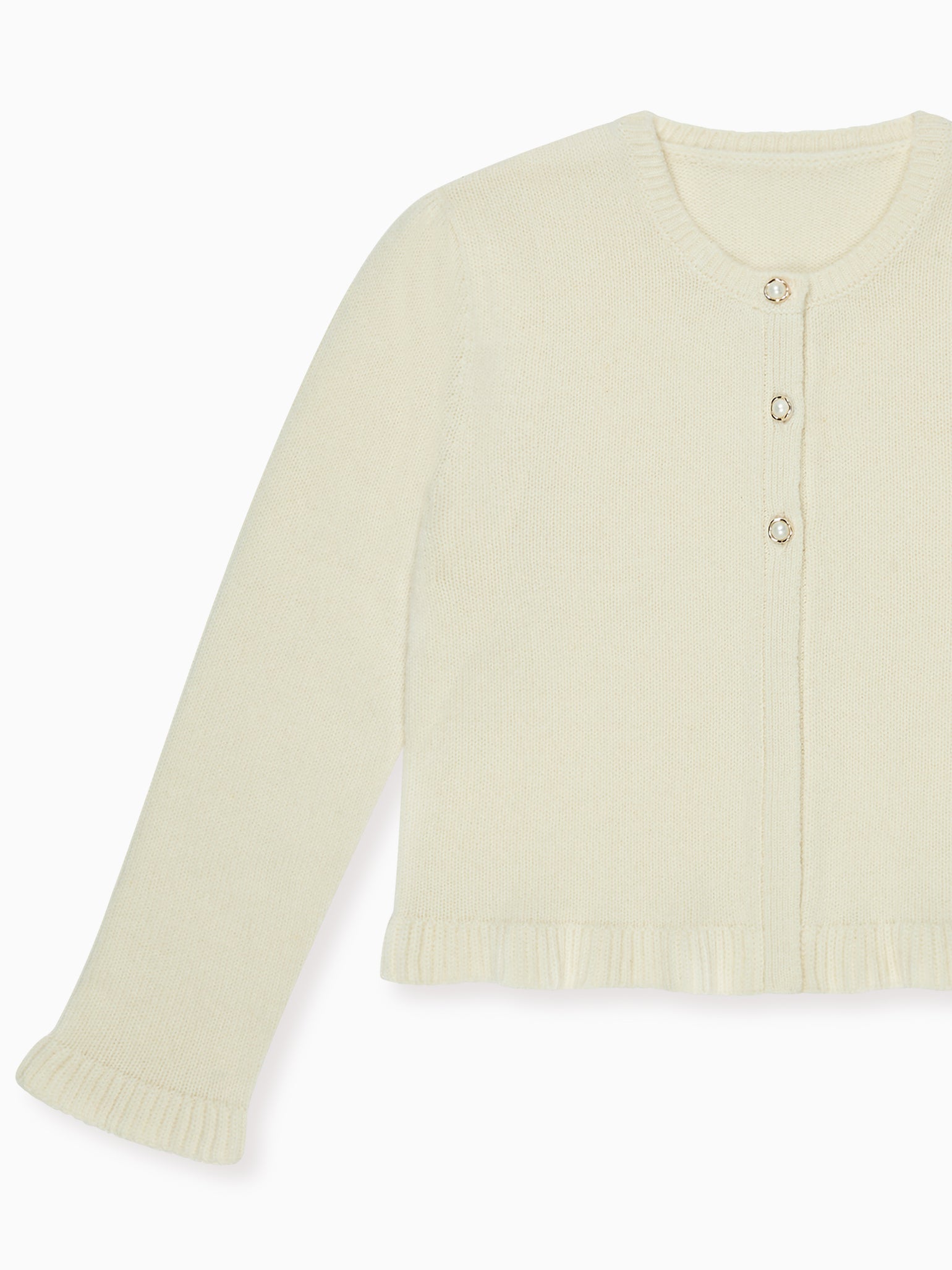 Ivory Jupiter Cashmere Girl Cardigan