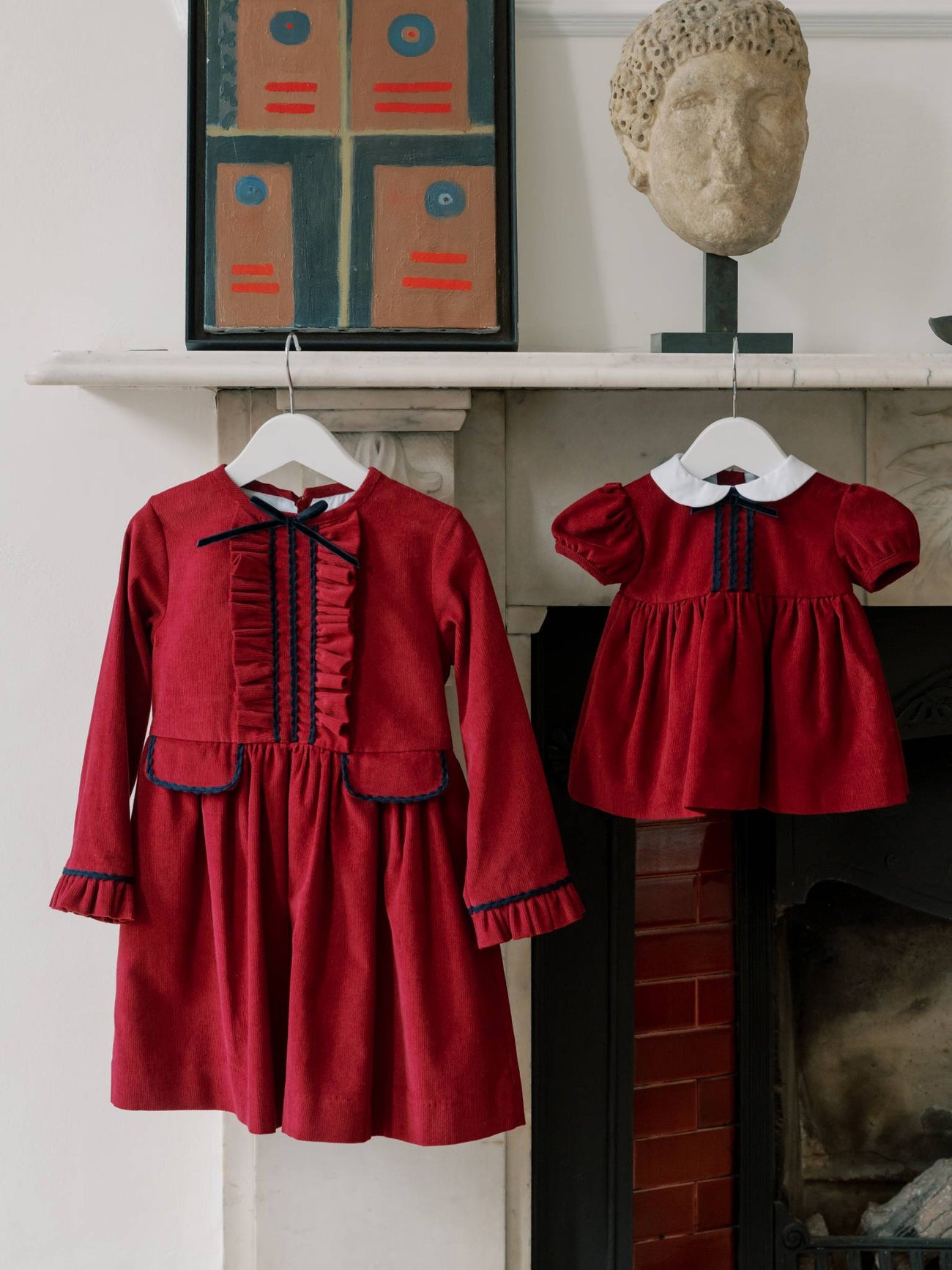 Burgundy Dominica Corduroy Baby Girl Set