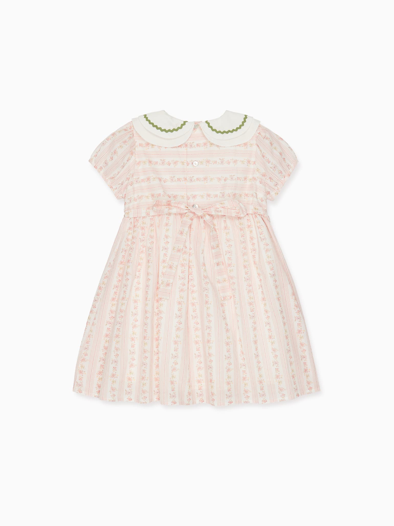 Pink Floral Lana Girl Fit And Flare Dress