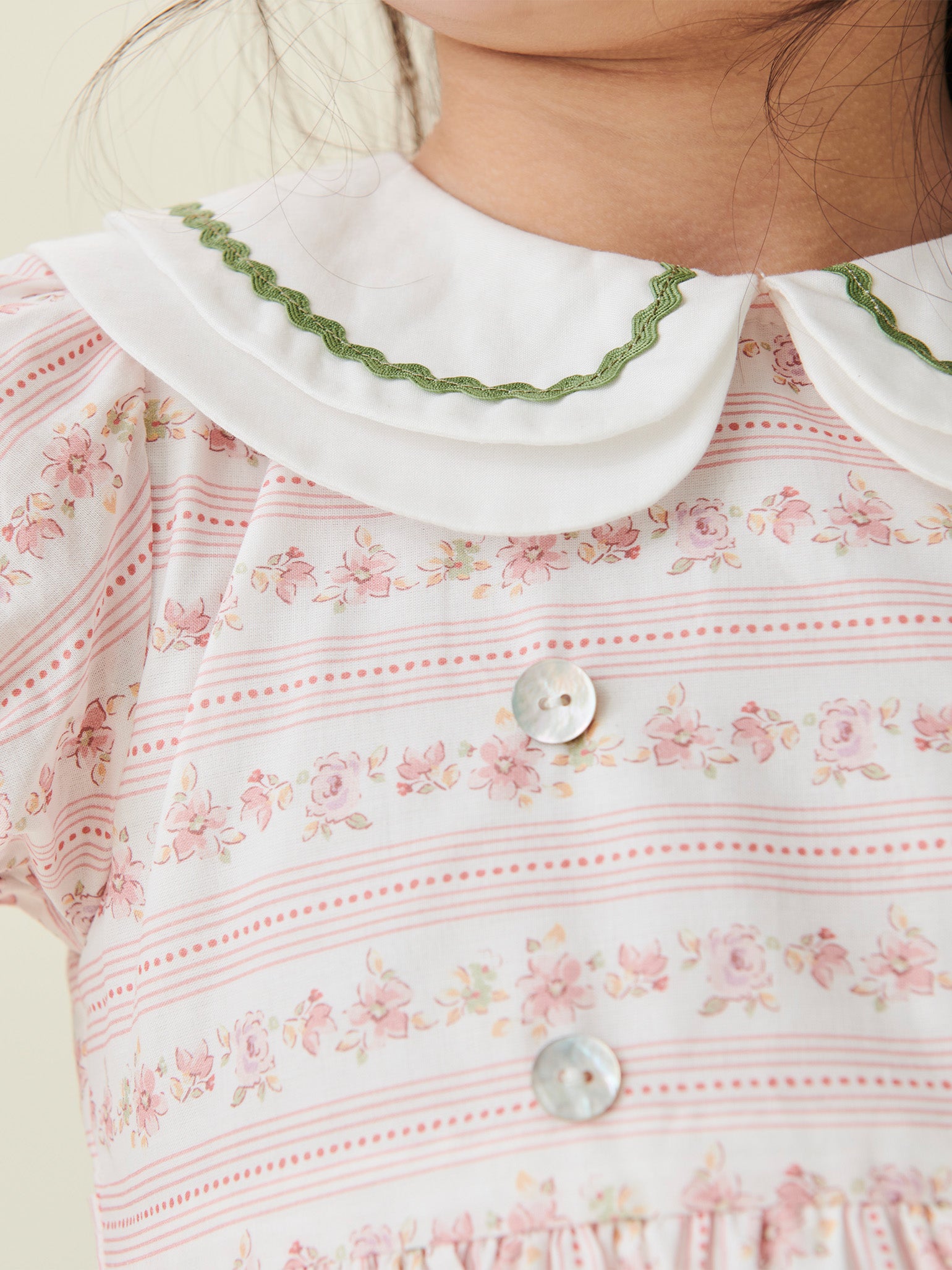 Pink Floral Lana Girl Fit And Flare Dress