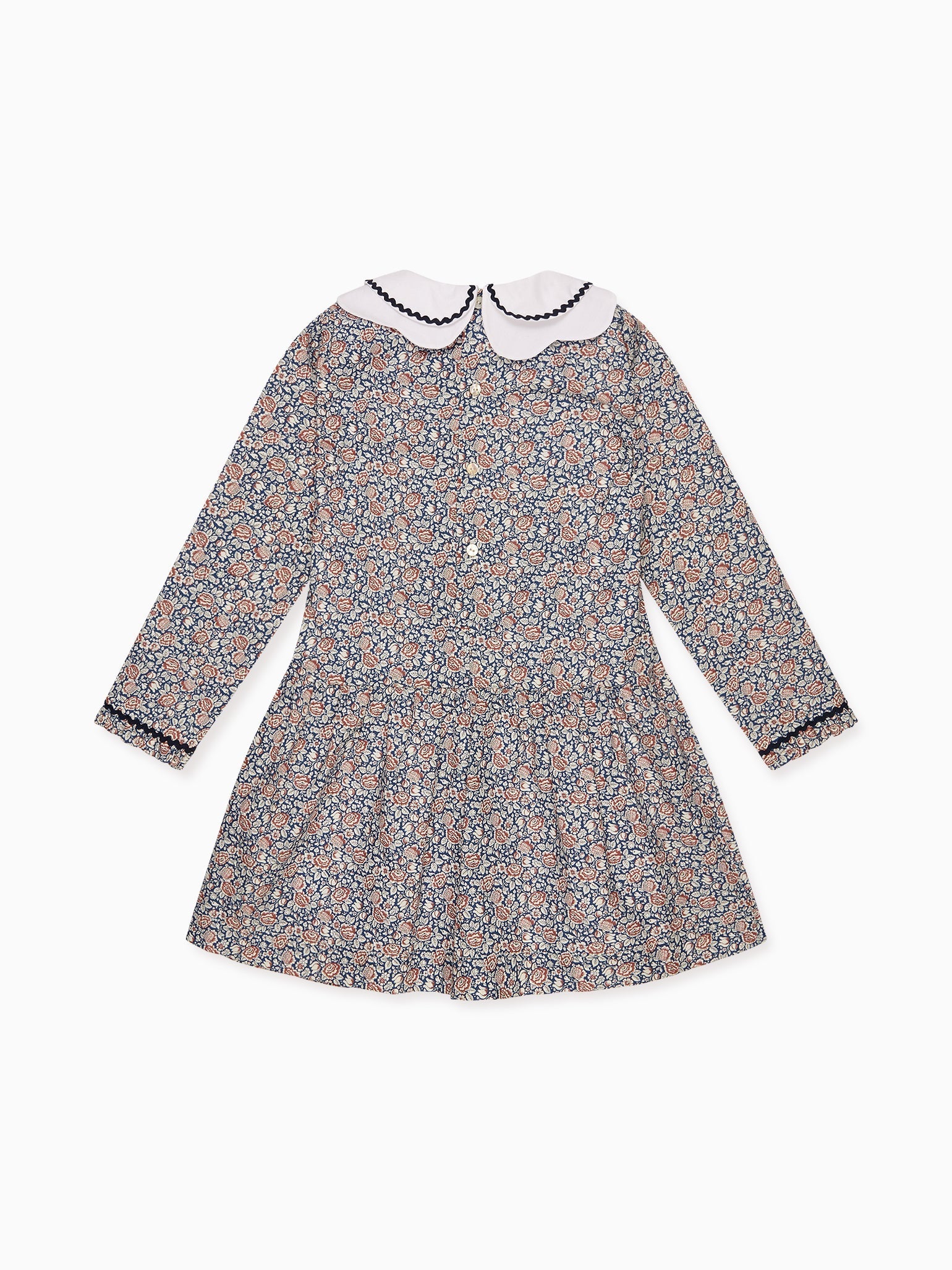 Navy Floral Laura Liberty Girl Dress