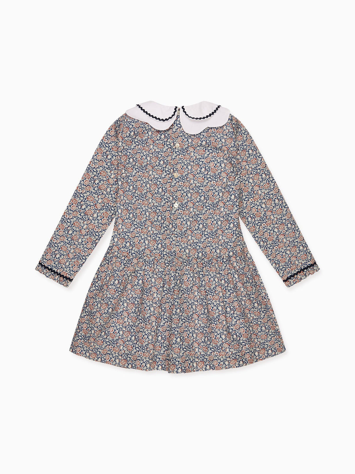 Navy Floral Laura Liberty Girl Dress