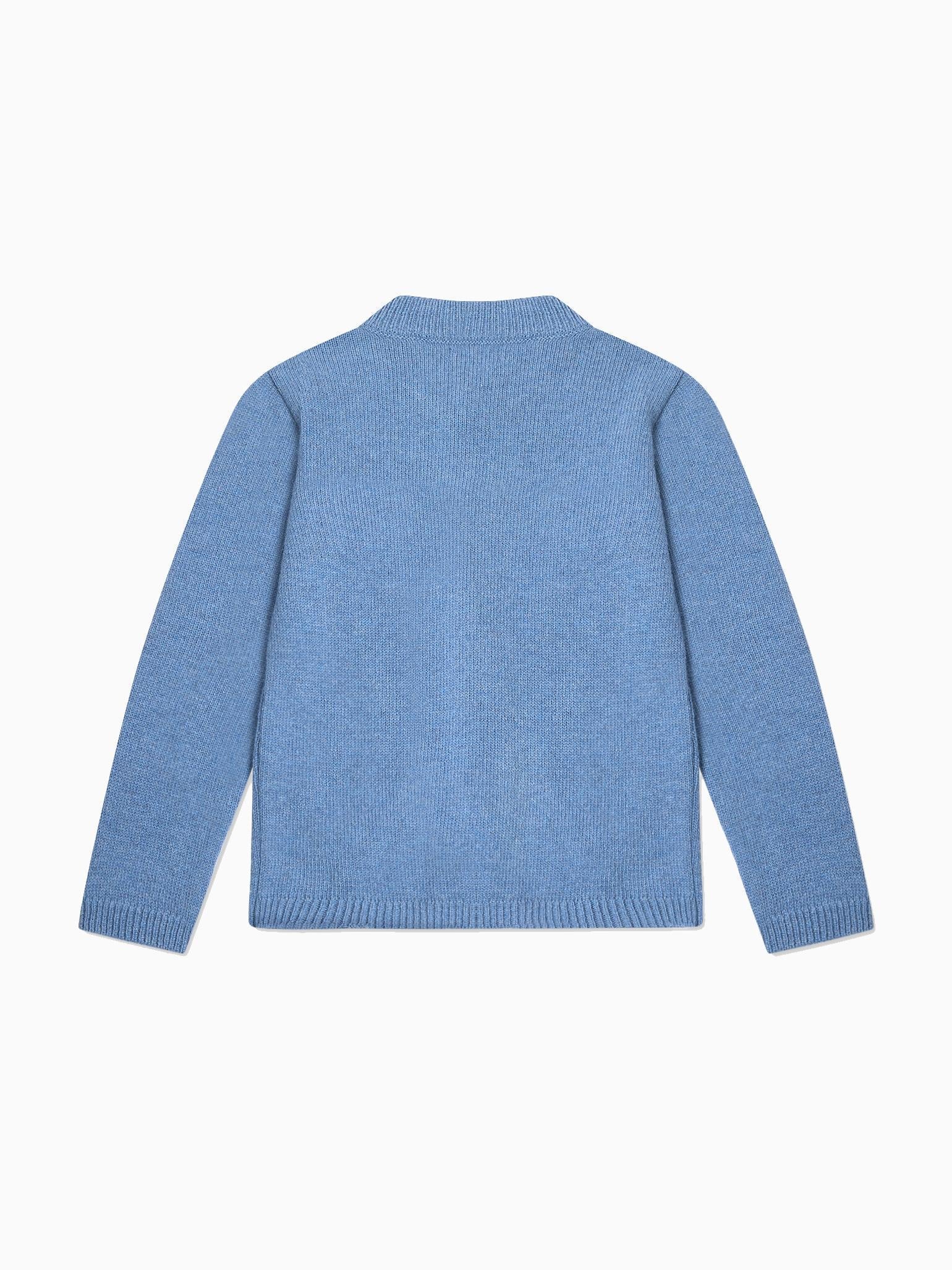 Blue Leanor Merino Girl Jumper