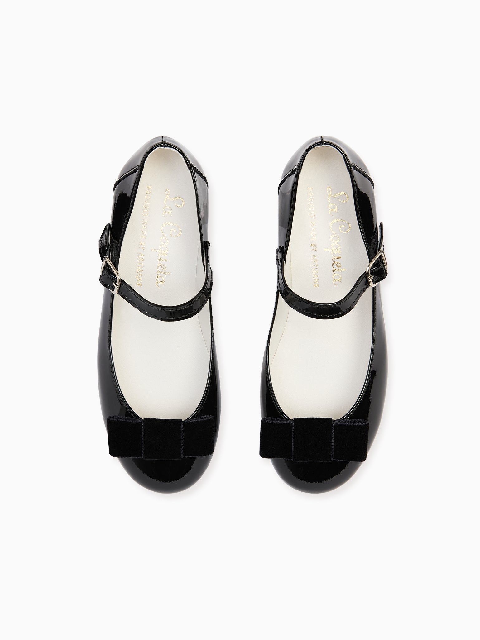 Girls Black Leather Mary Jane - Zoe