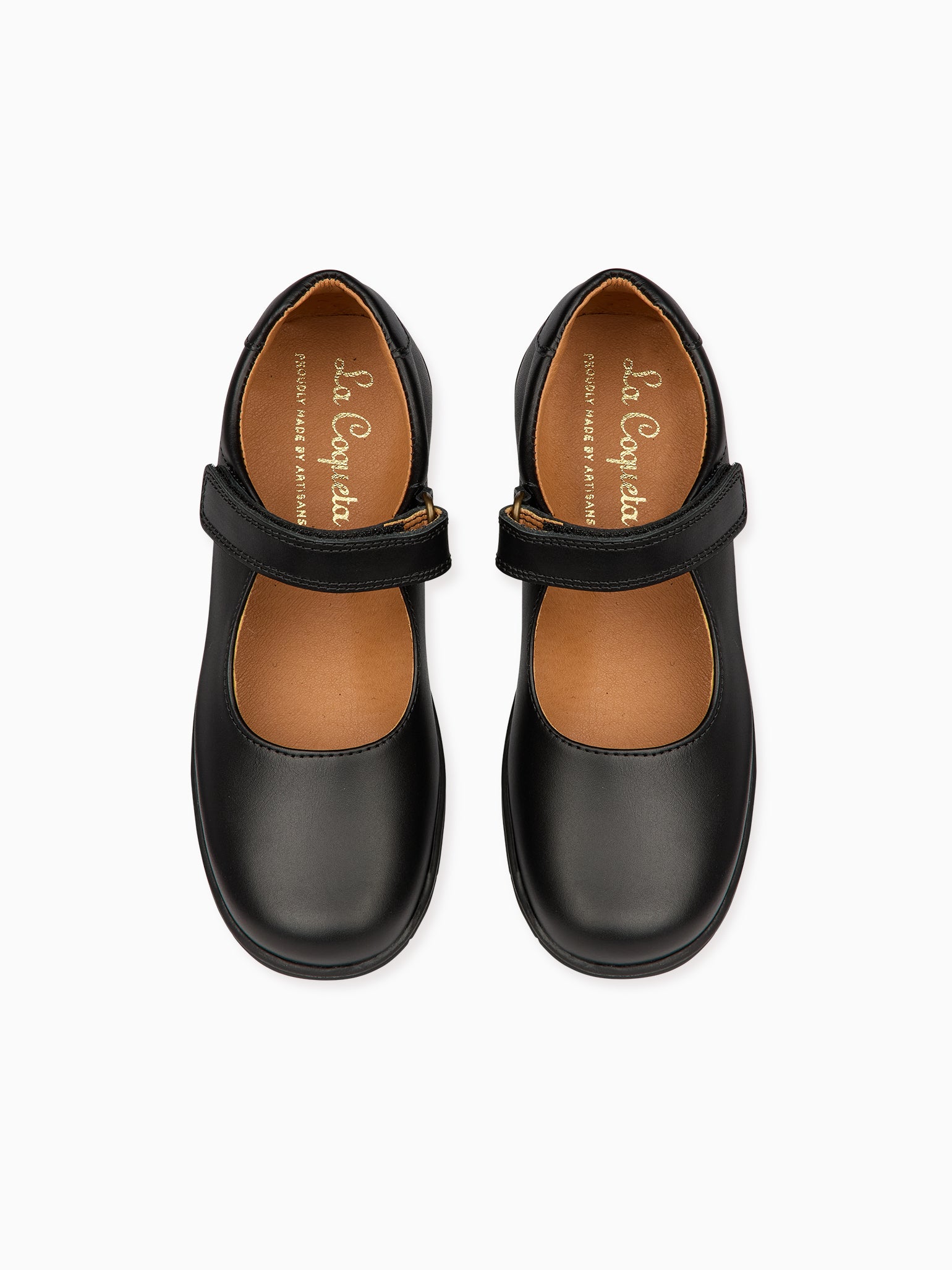 Black Leather Girl Classic School Shoes Everyday Elegance – La