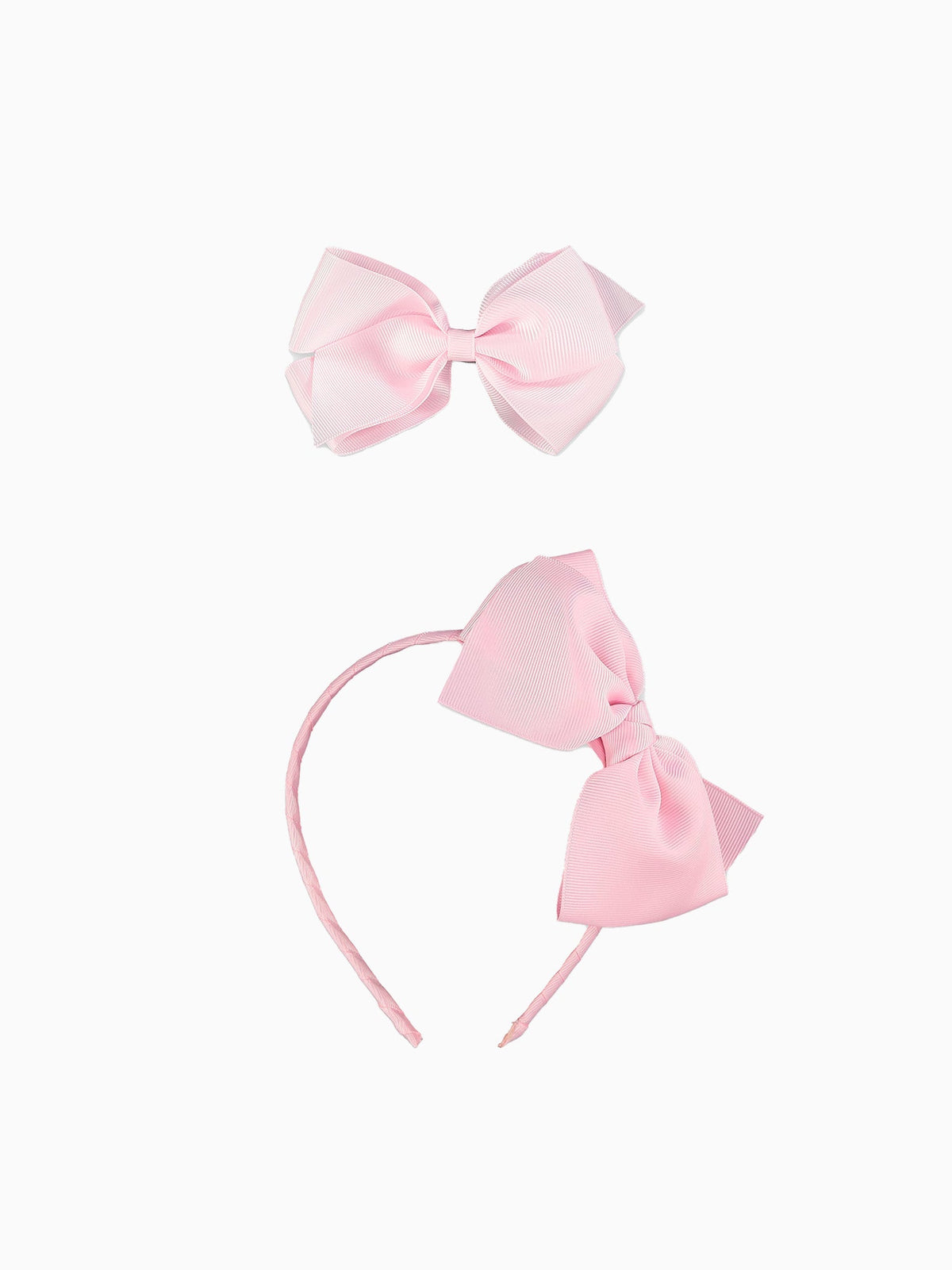 Baby Pink Big Bow Hair Accessories Bundle