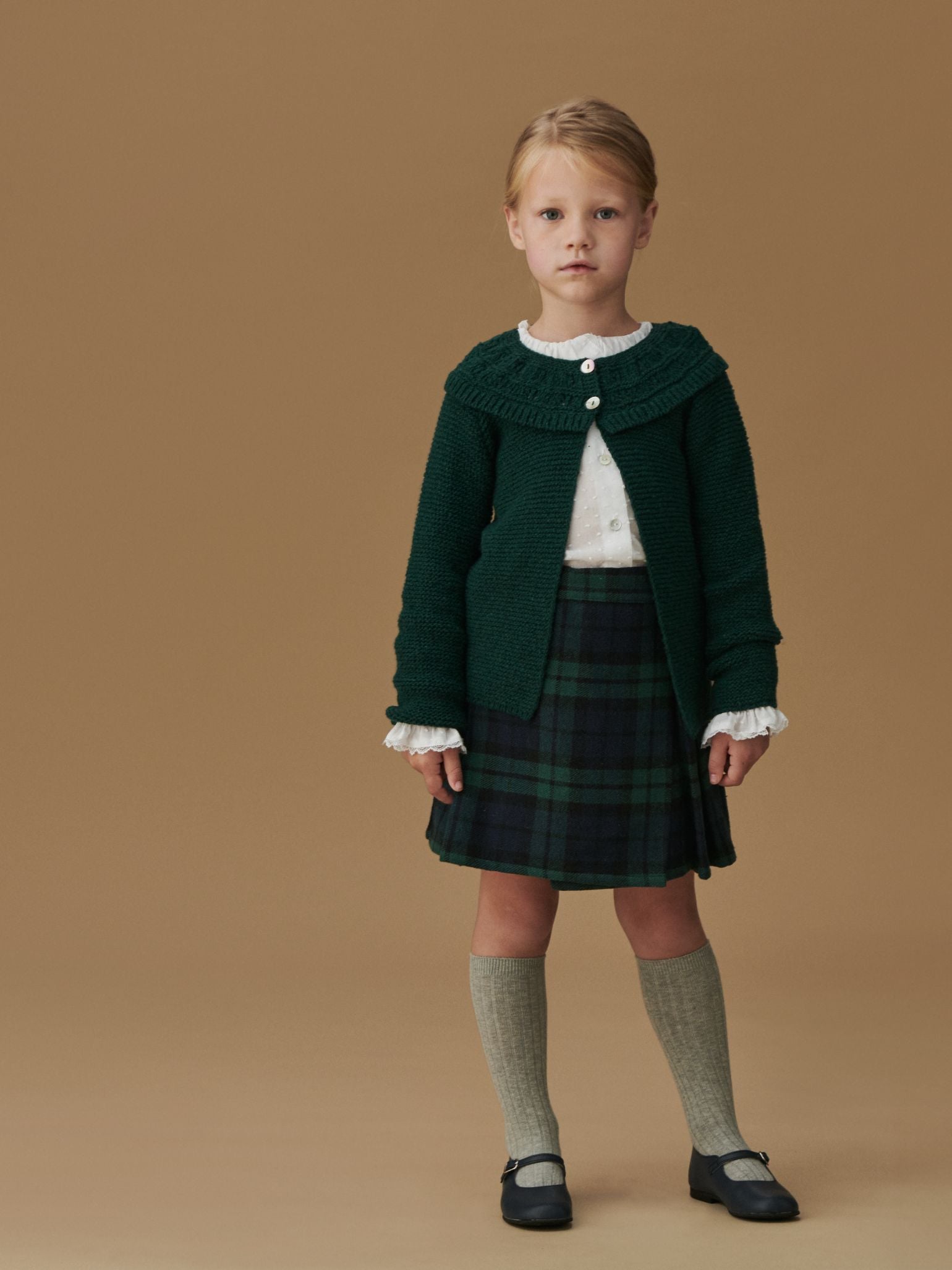 Green Tartan Zola Girl Kilt Skirt