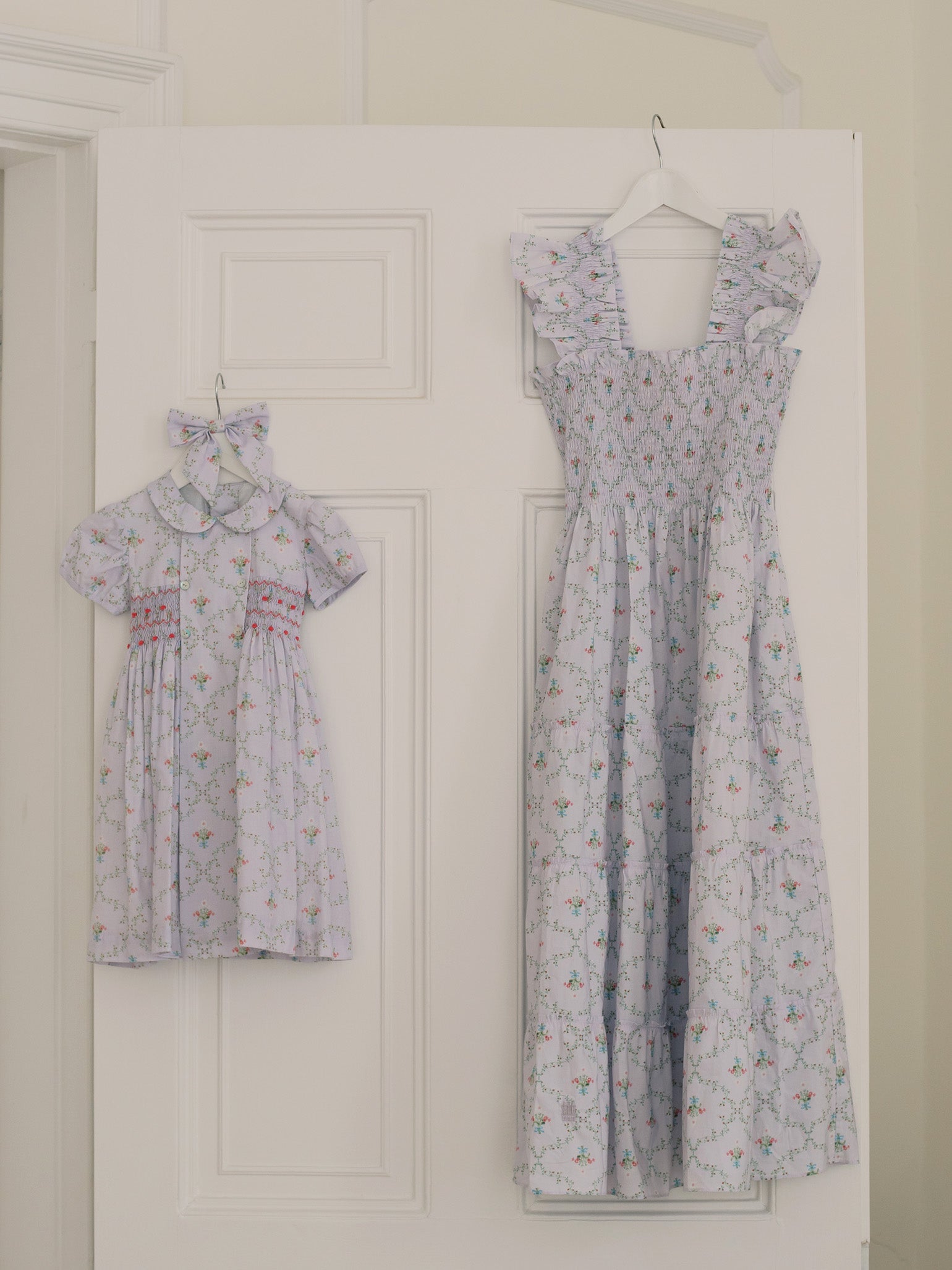 Hill House Home X La Coqueta Lilac Trellis Ellie Nap Dress