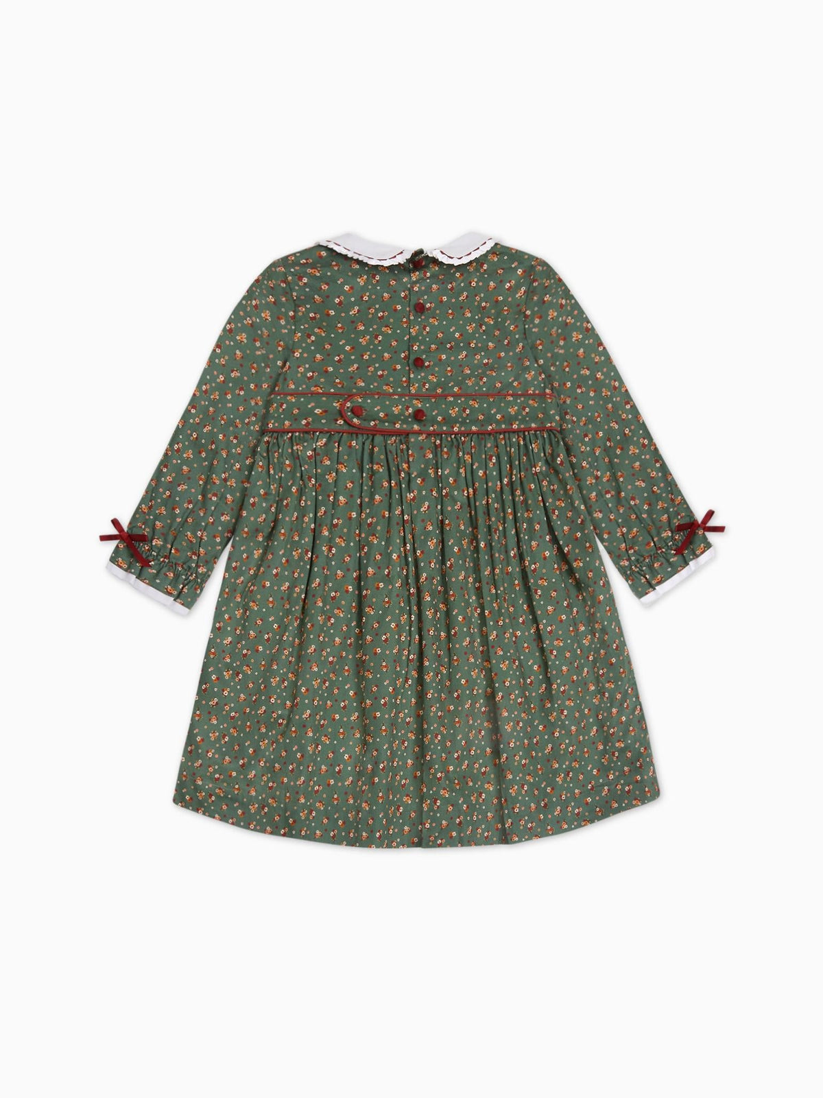 Green Floral Lilly Girl Dress