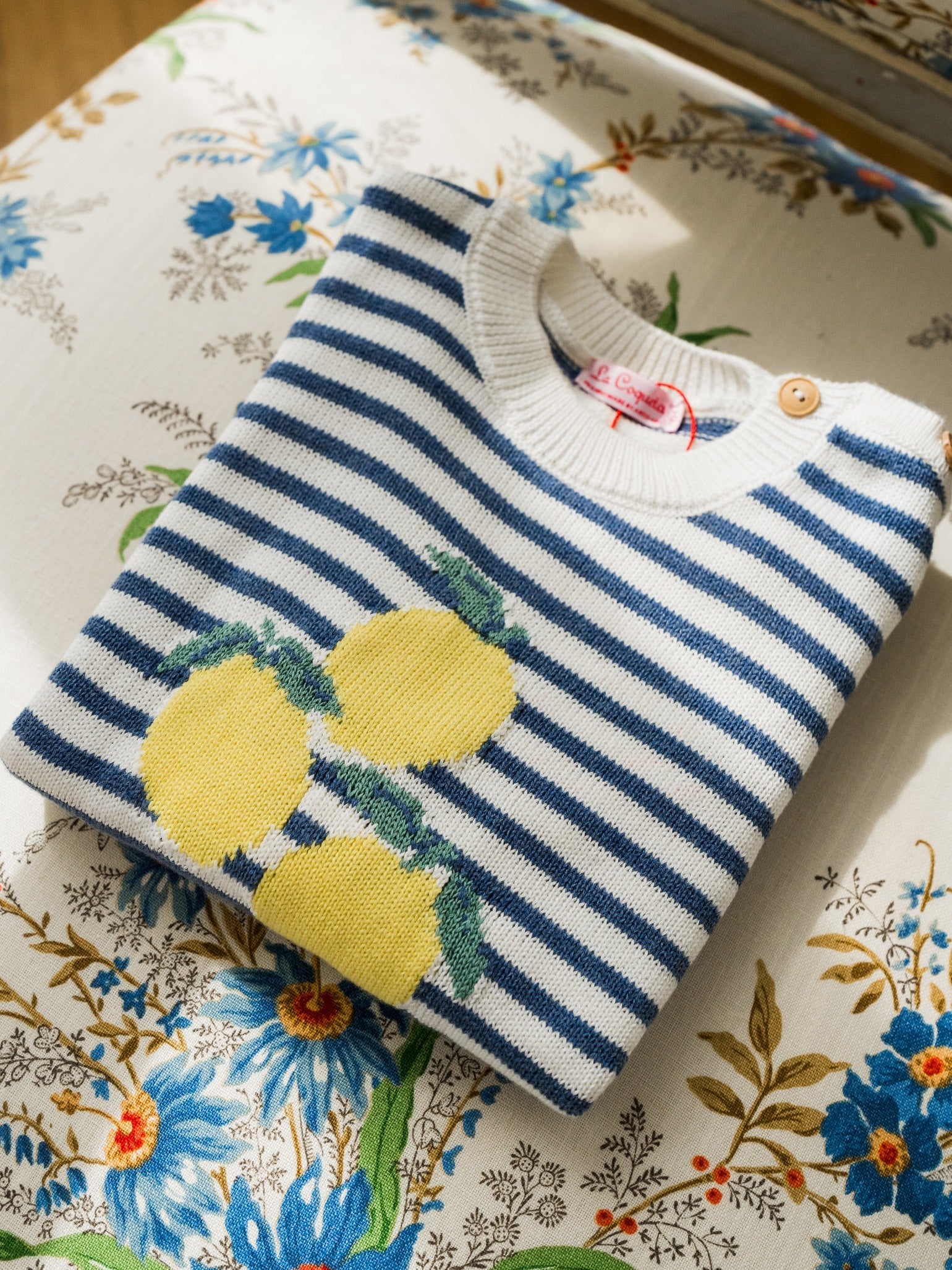 Blue Stripe Limon Cotton Boy Jumper