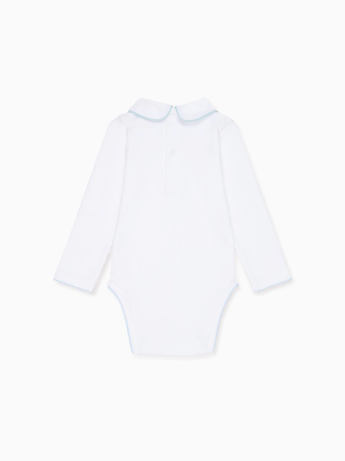 White & Blue Lirio Baby Body Vest