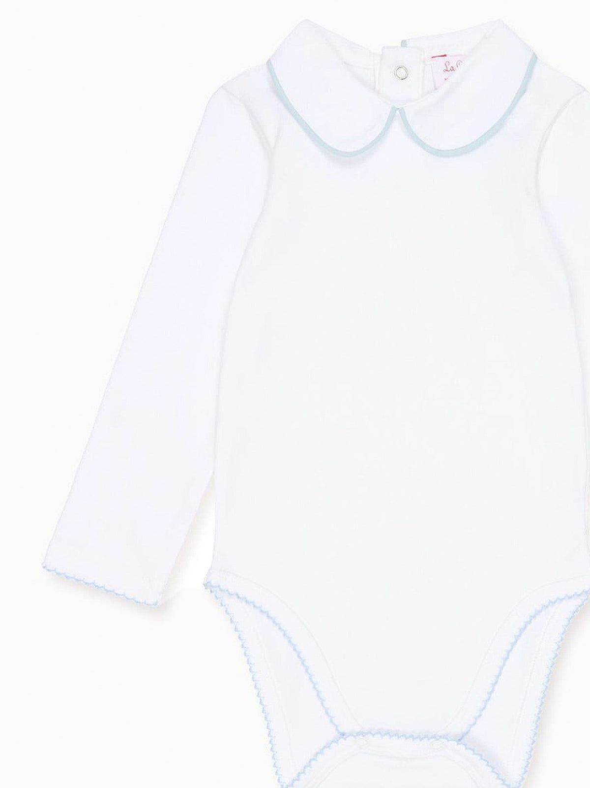 White & Blue Lirio Baby Body Vest