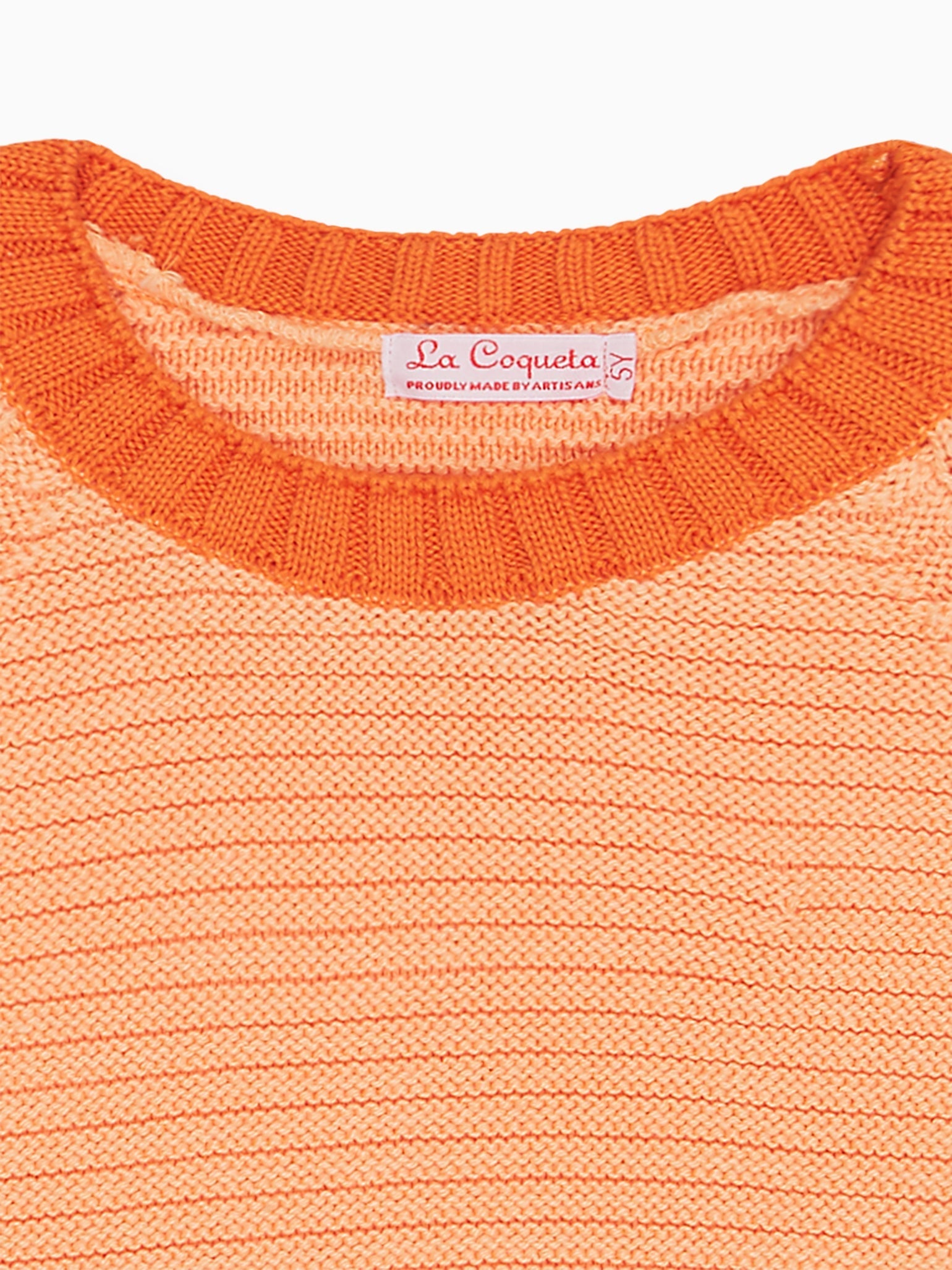 Peach Lorca Boy Cotton Sweater
