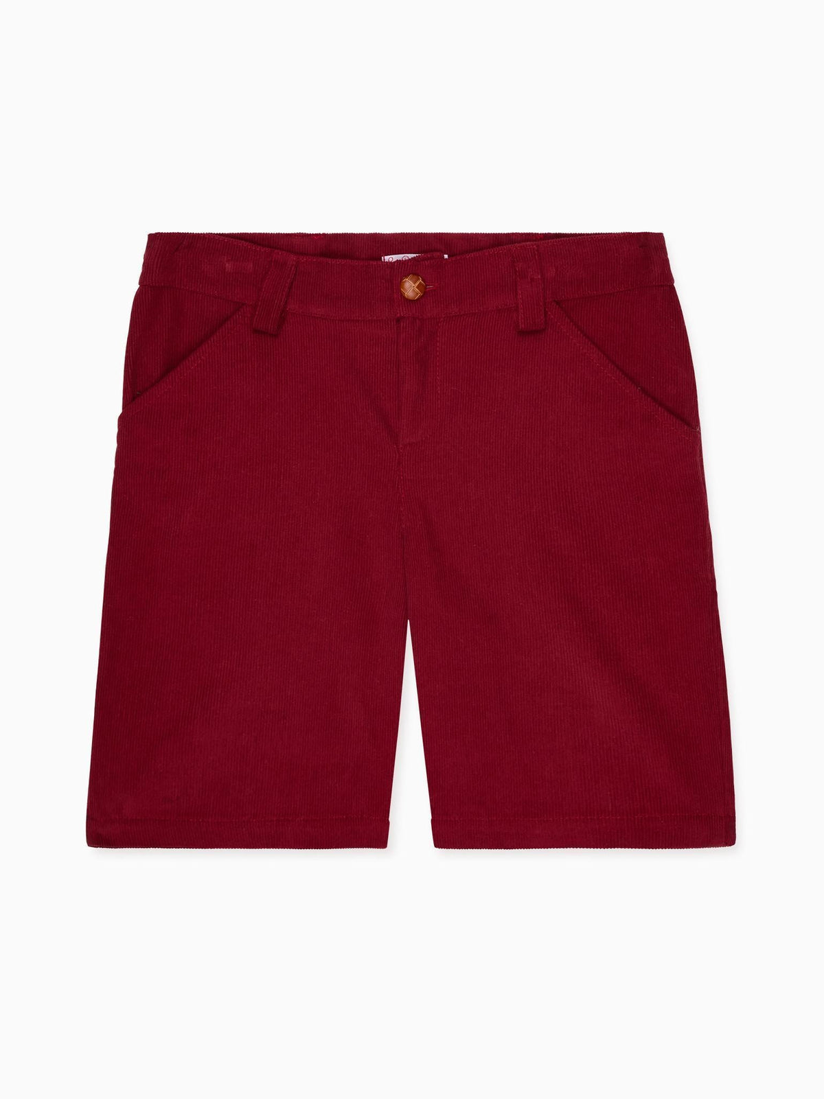 Burgundy Lucas Corduroy Boy Shorts