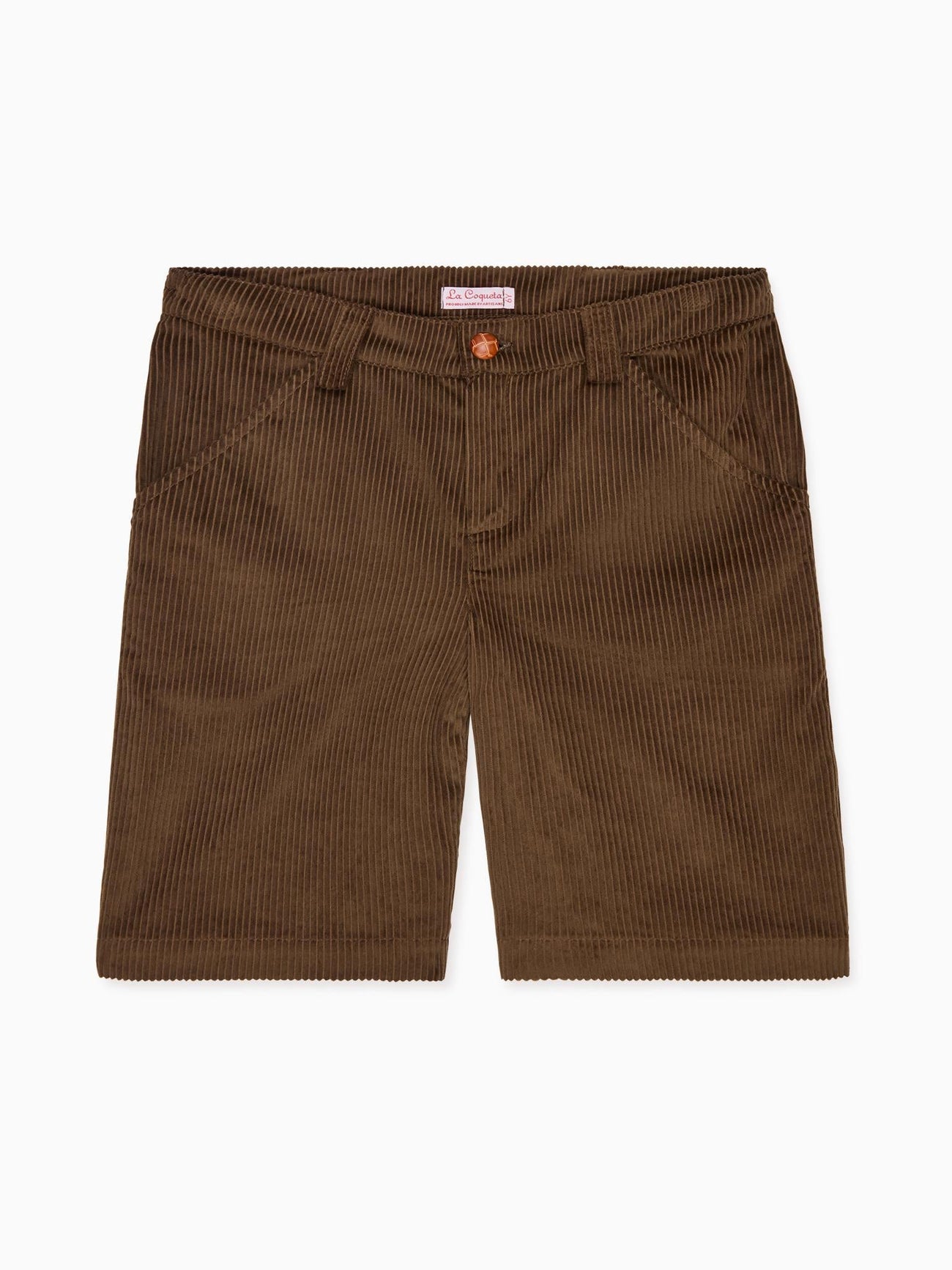 Brown Lucas Corduroy Boy Shorts
