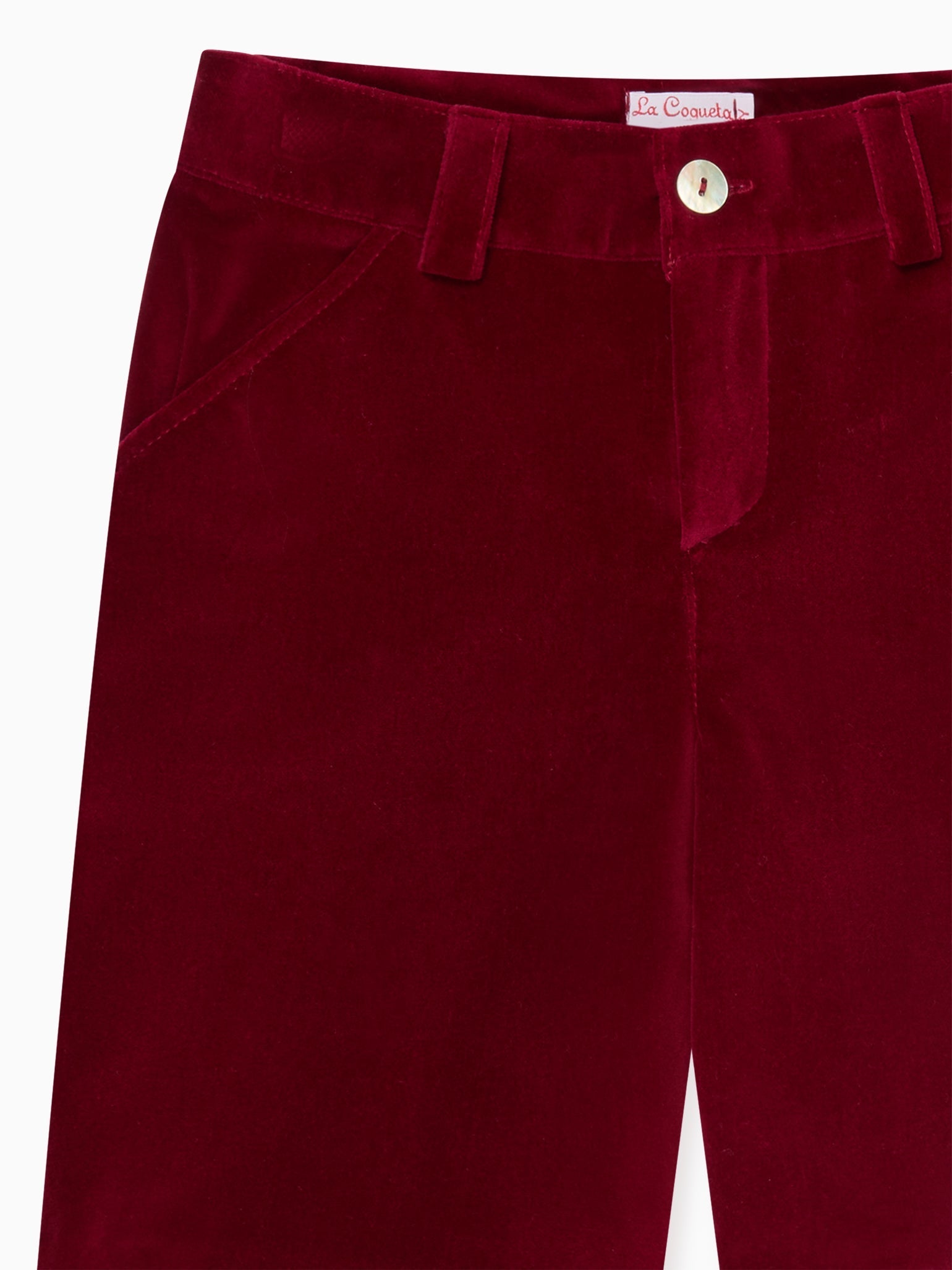 Burgundy Lucas Velvet Boy Shorts