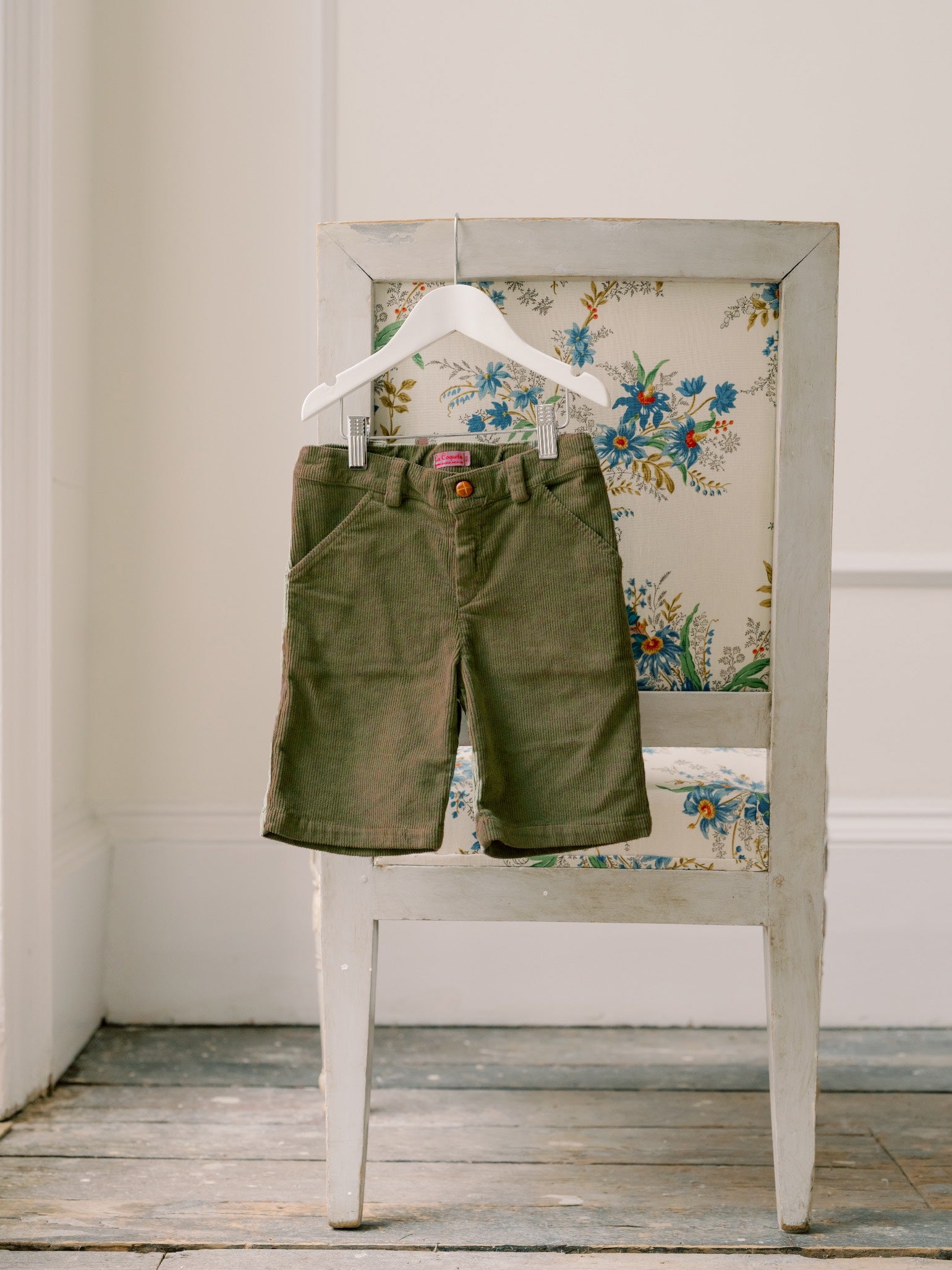 Olive Green Lucas Corduroy Boy Shorts