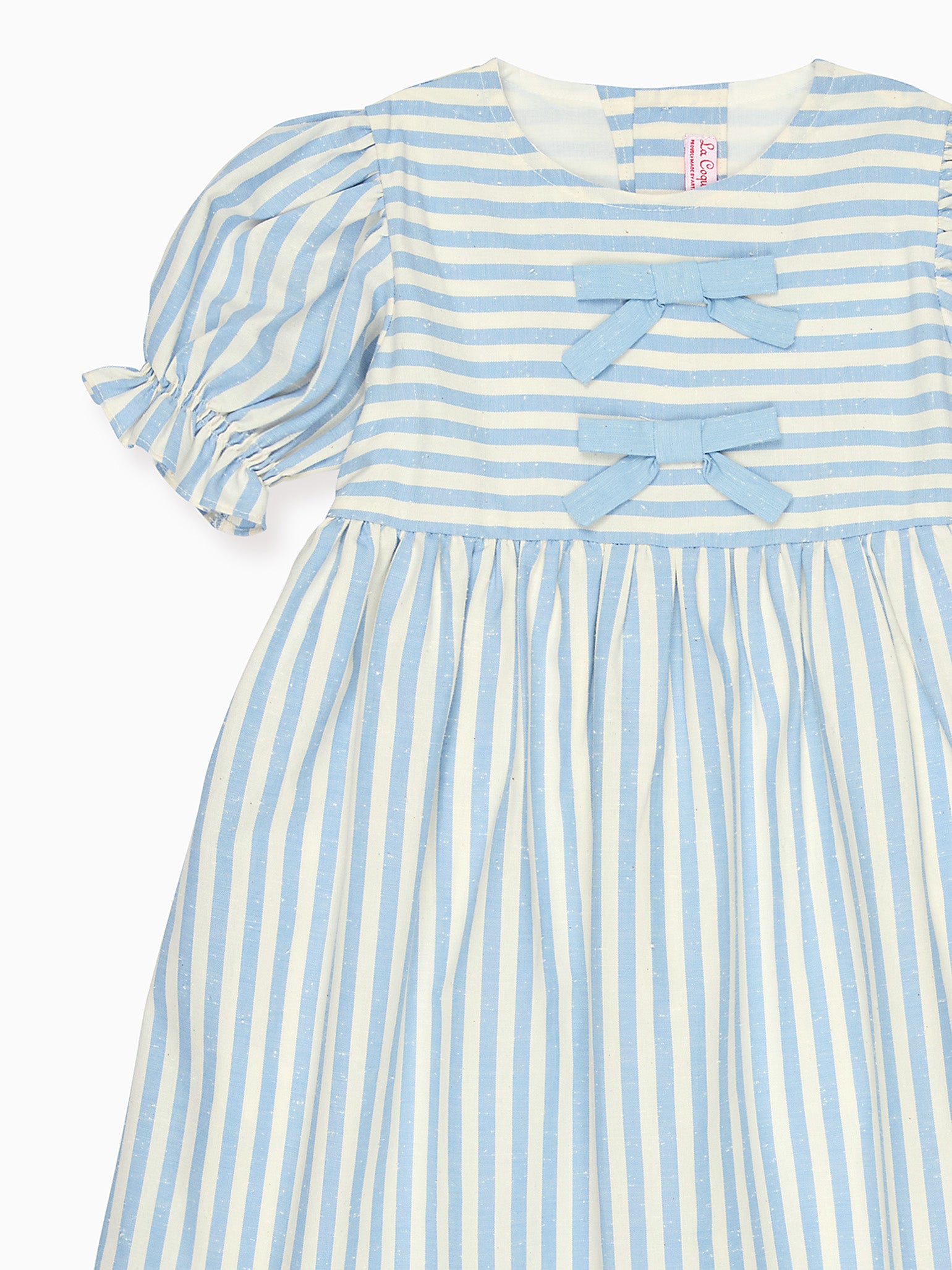 Blue Stripe Luciana Girl Dress