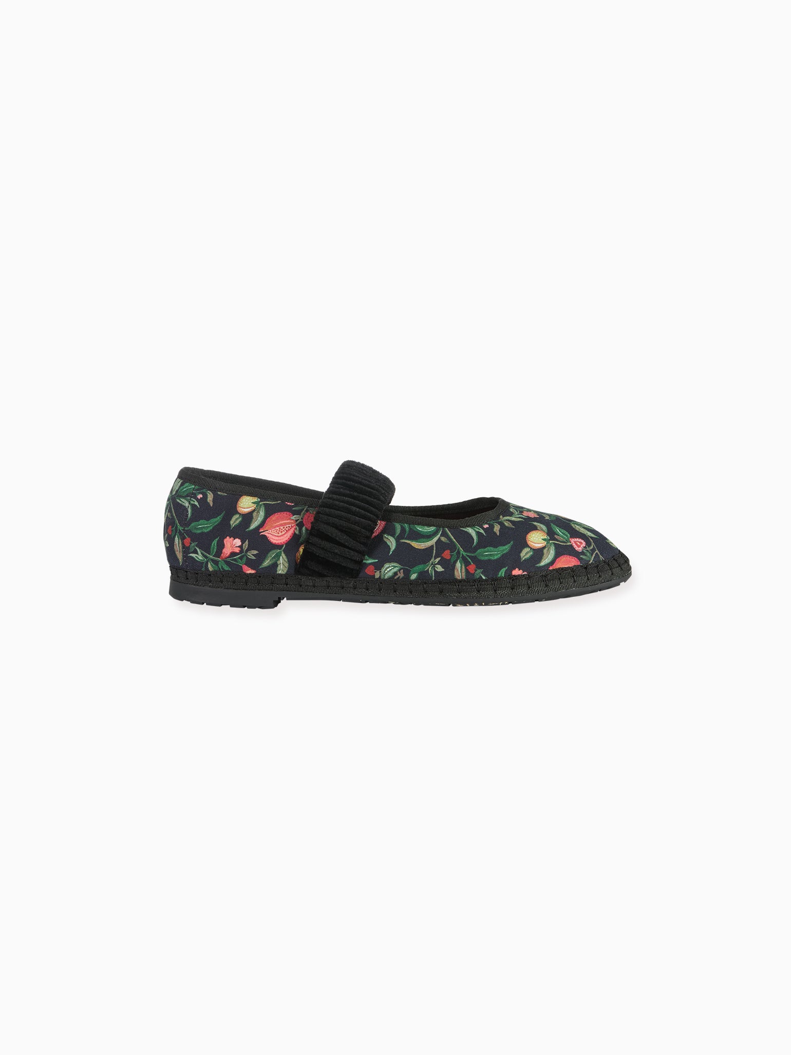 Flabelus x La Coqueta Girl Black Pomegranate Mafalda Mary Jane Shoes