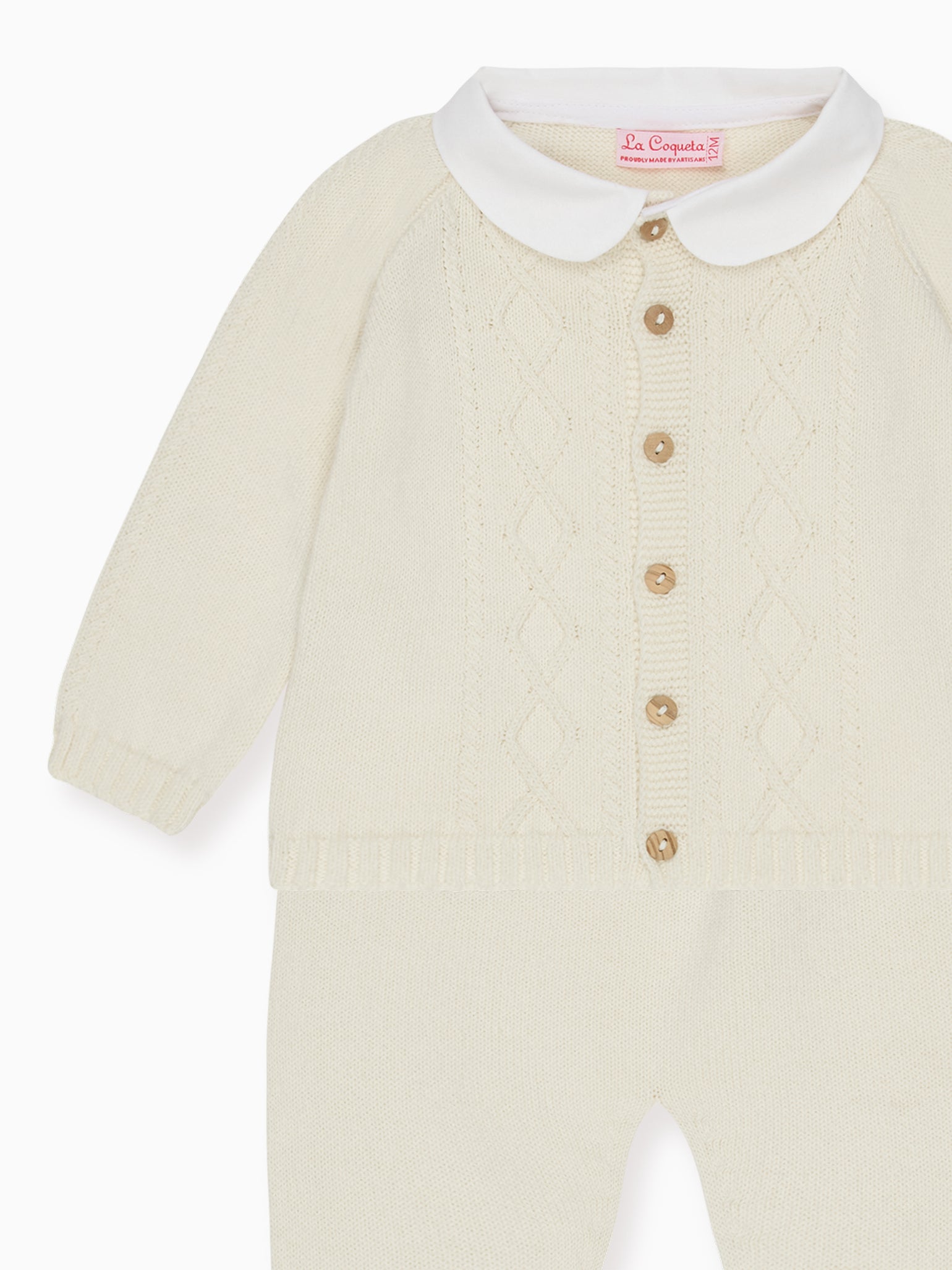 Ivory Marlo Cotton Baby Knitted Set