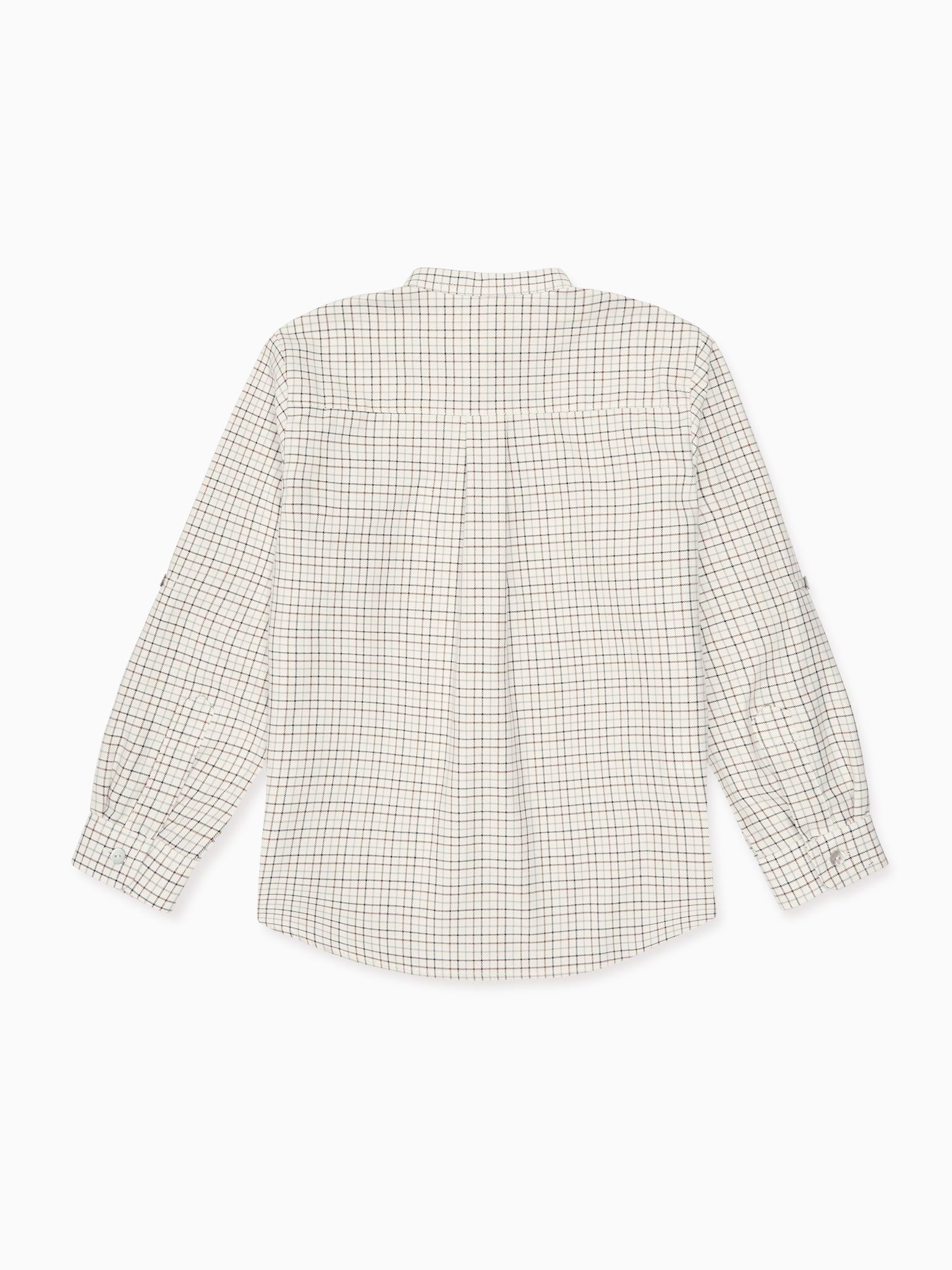 Camel Check Mateo Long Sleeve Boy Shirt