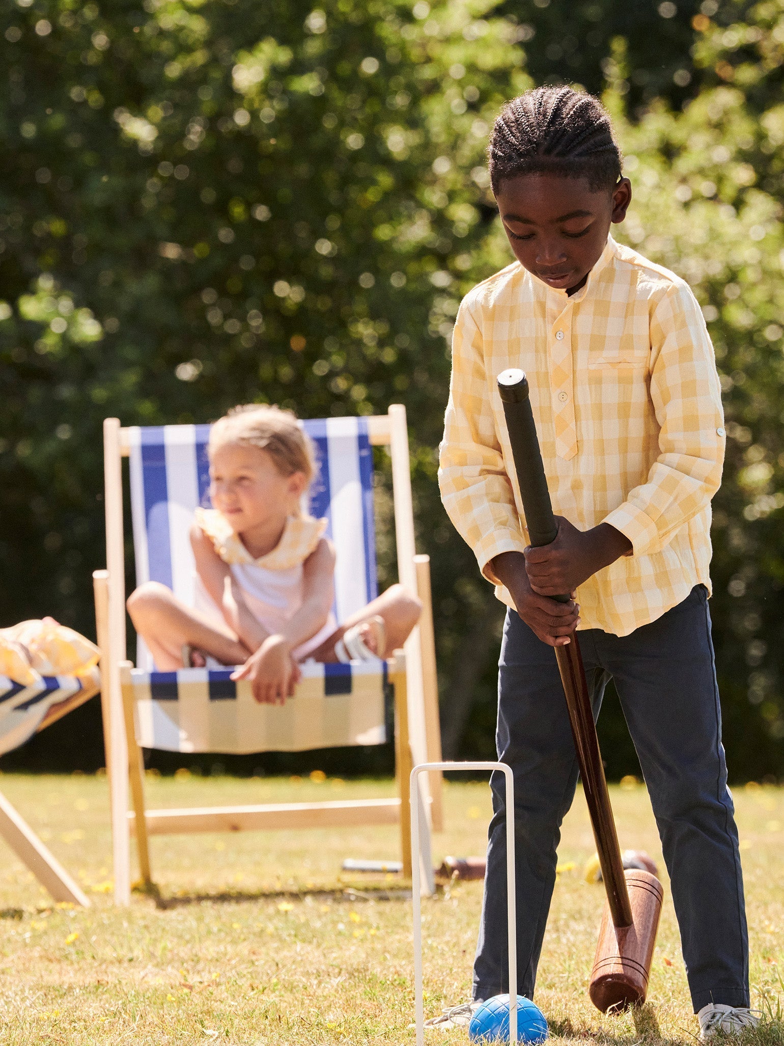 Navy Elio Boy Chinos