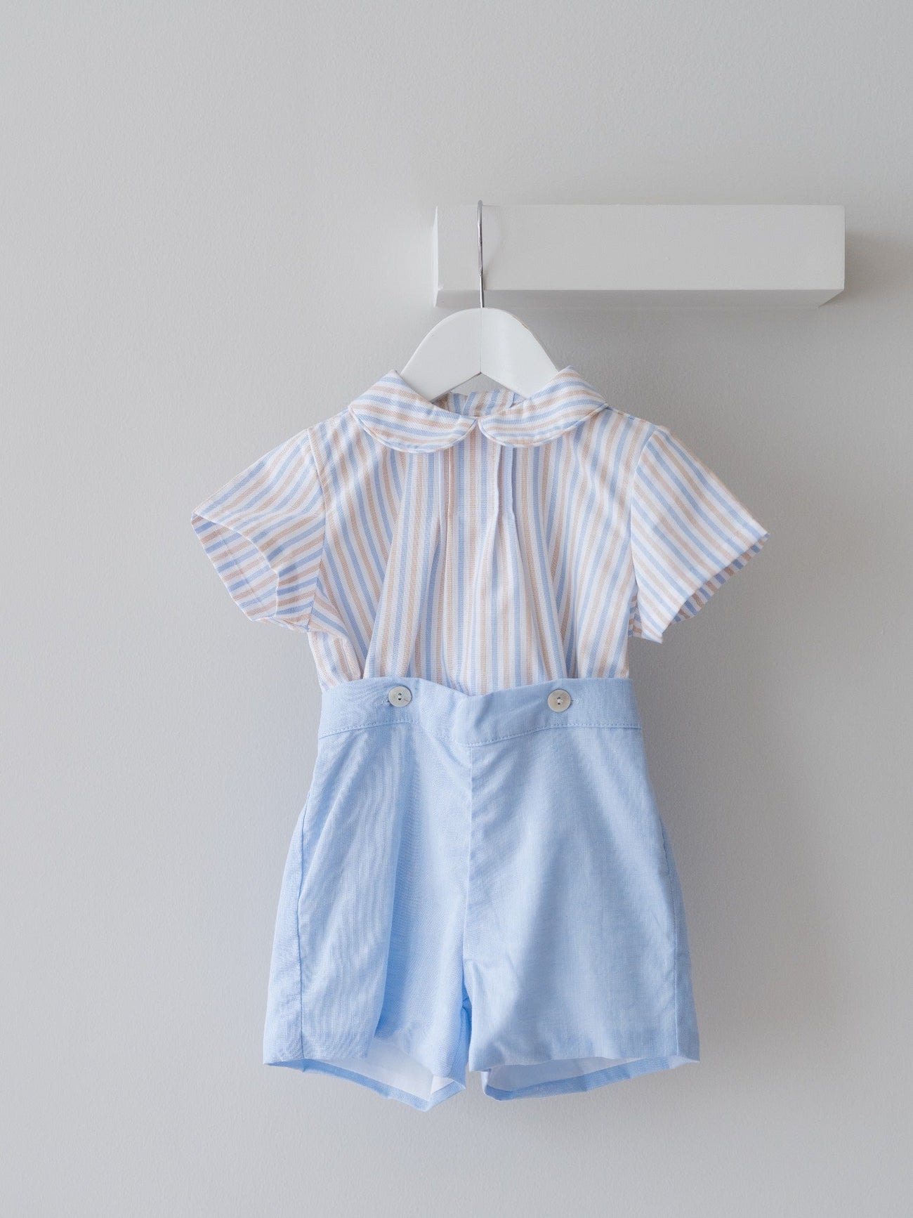 Caramel Stripe Mattia Baby Boy Set