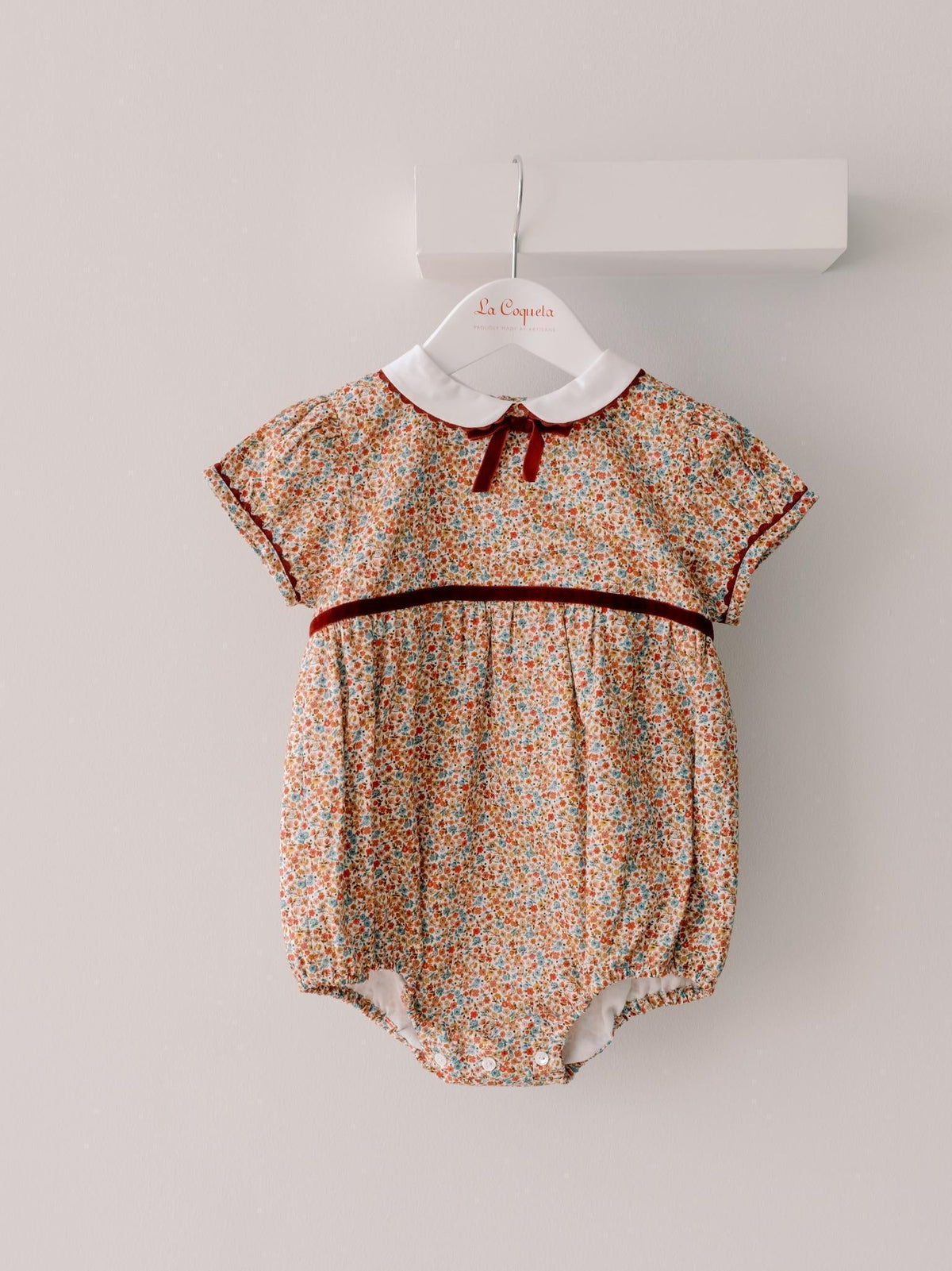 Terracotta Floral Melina Baby Girl Romper