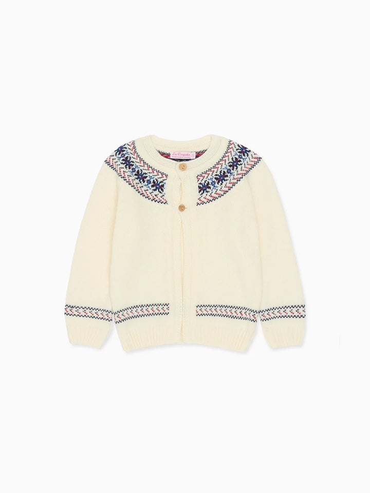 Kids ivory cardigan best sale