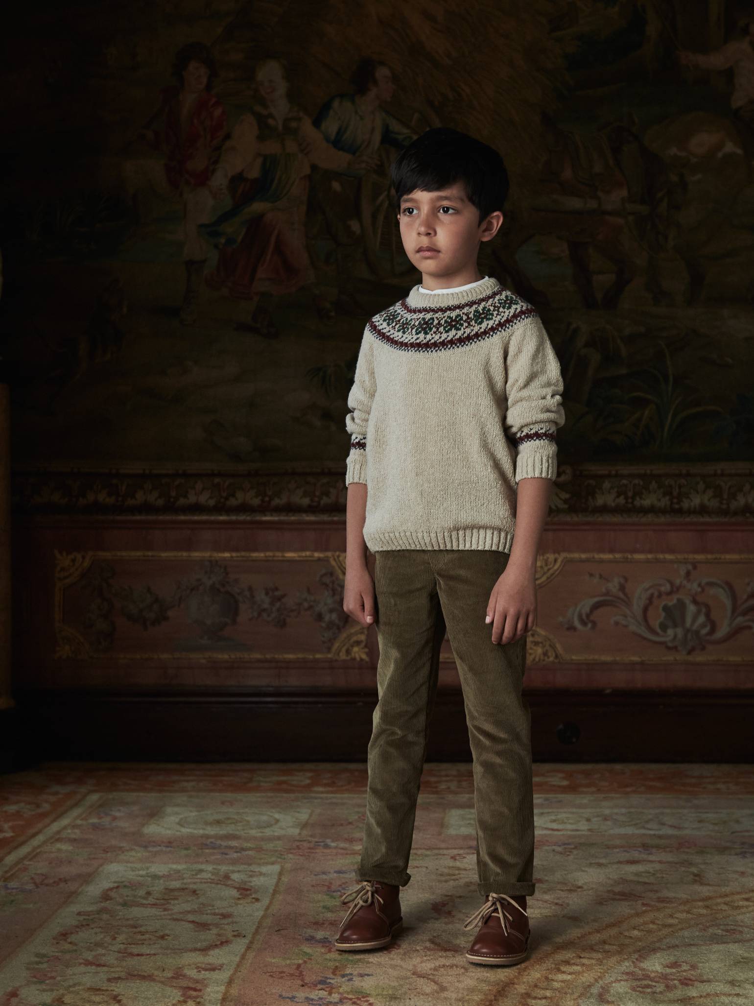 Biscuit Reinaldo Corduroy Boy Trousers