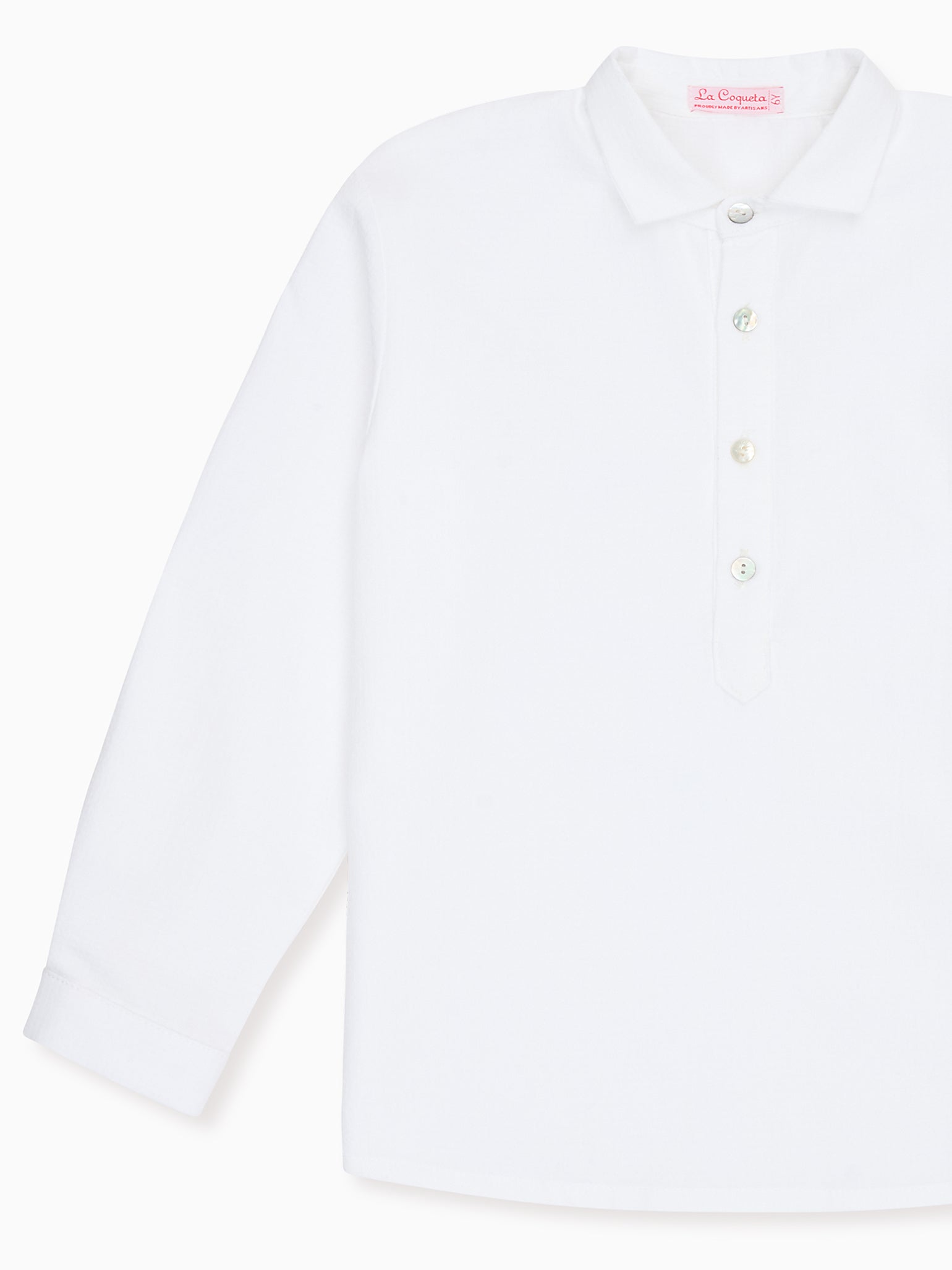 White Gingham Miguel Long Sleeve Boy Shirt