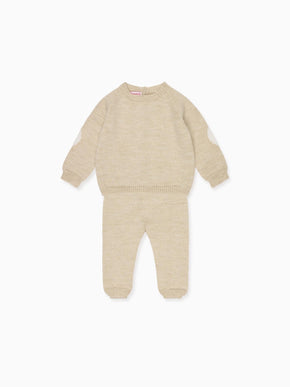 Oatmeal Mirlo Merino Baby Knitted Set