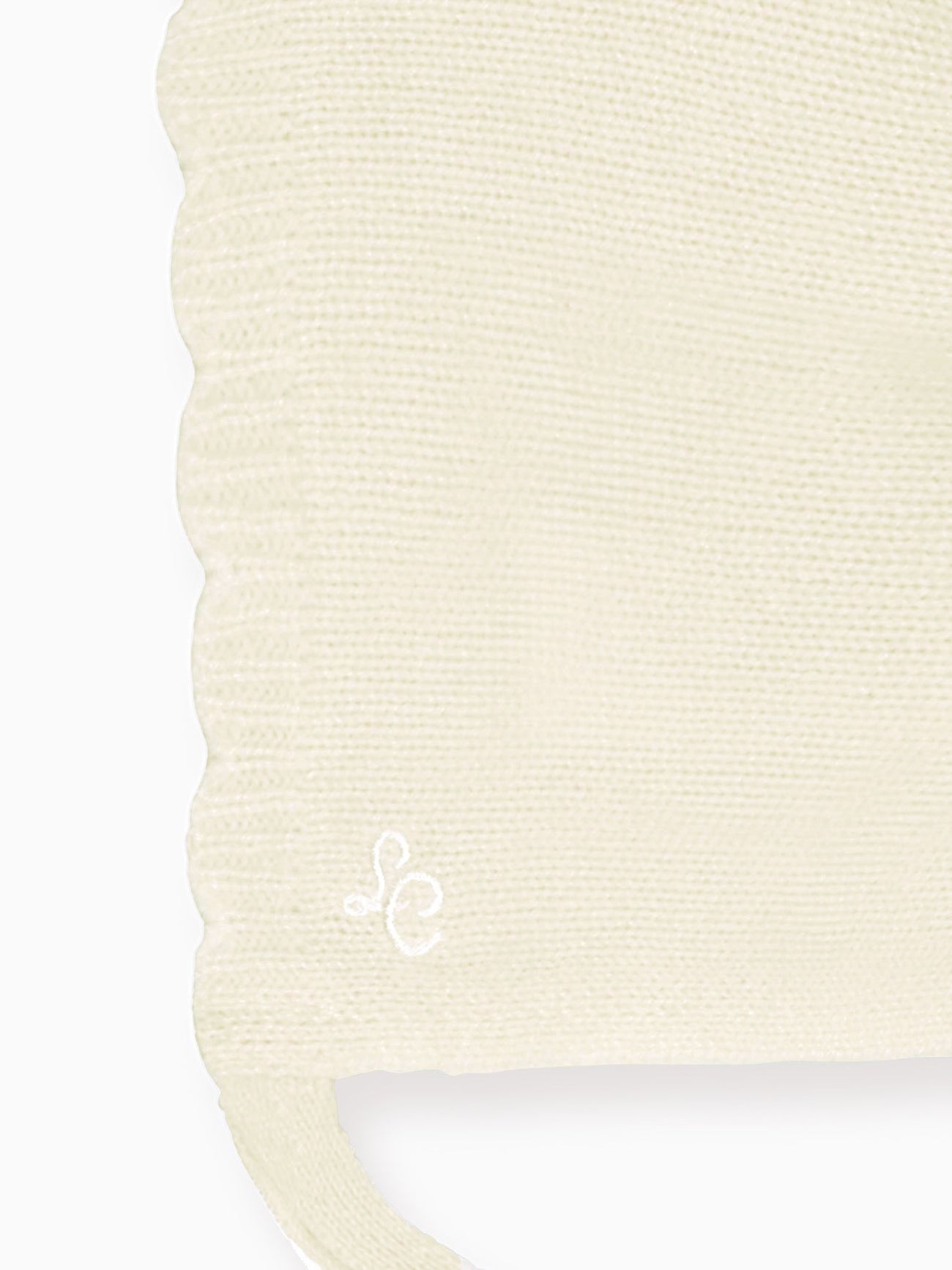 Ivory Nikola Cashmere Baby Bonnet