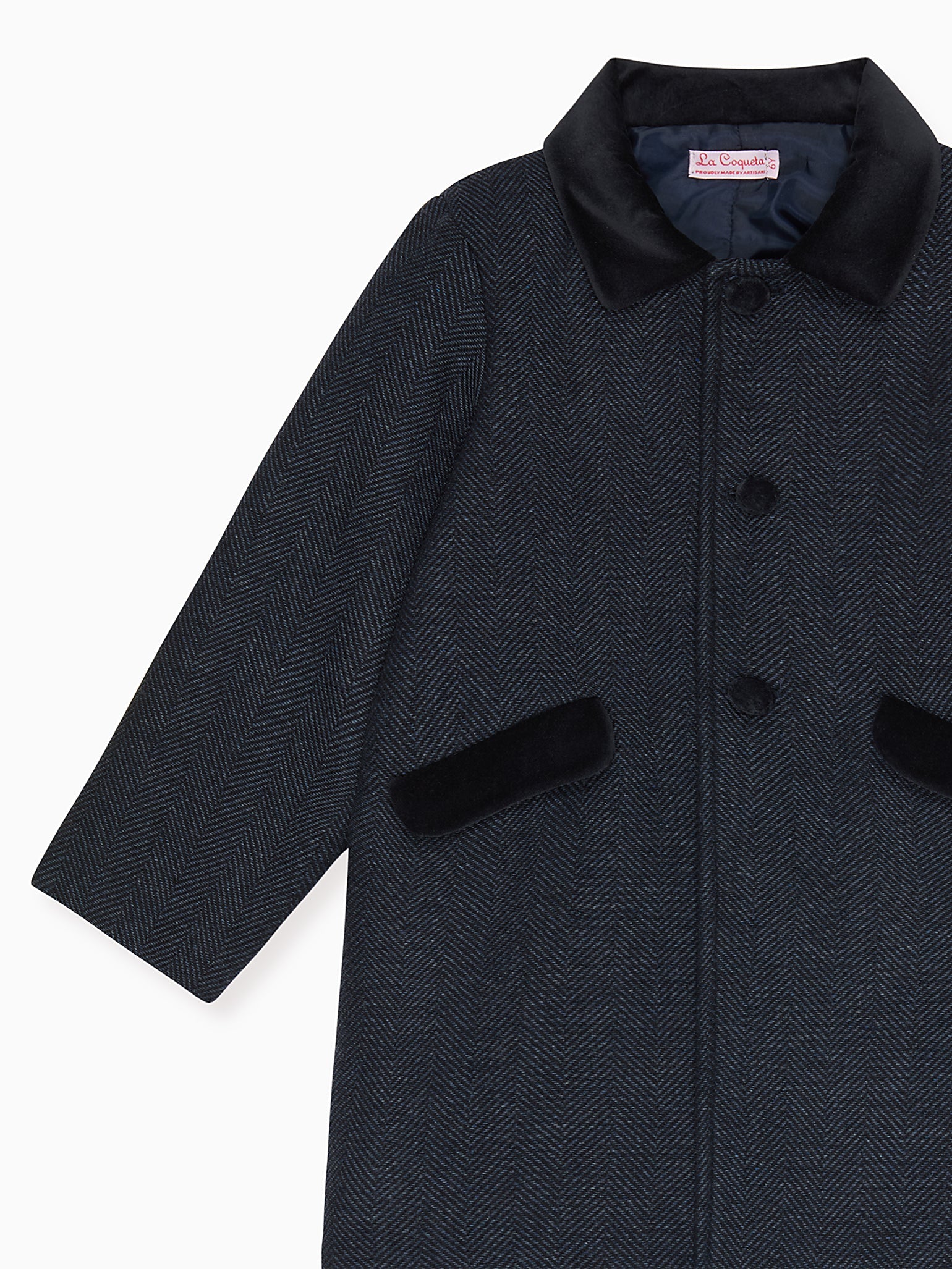 Navy Tweed Nardo Boy Coat
